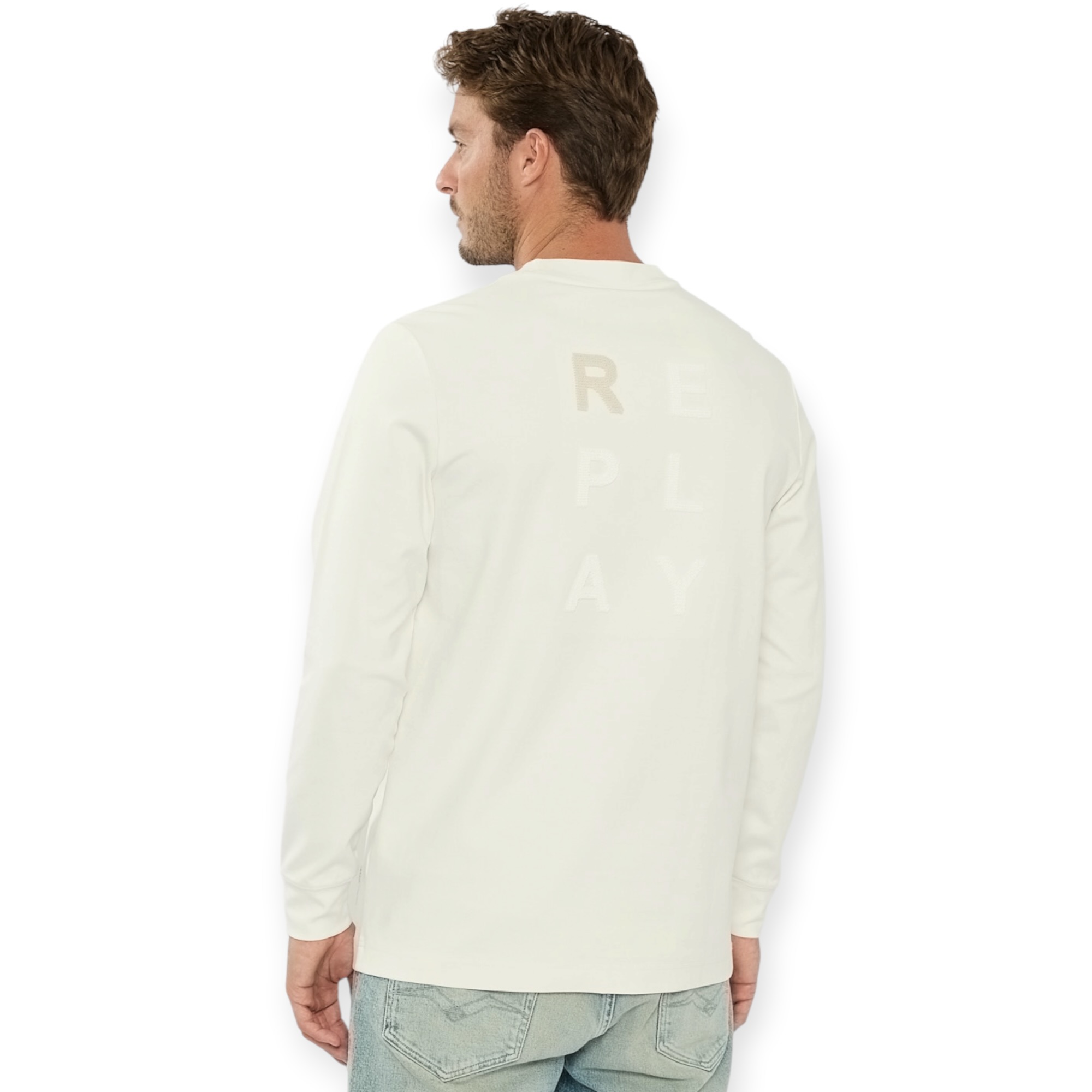 חולצה גברים REPLAY AMMONIA OS LS SHIRT
