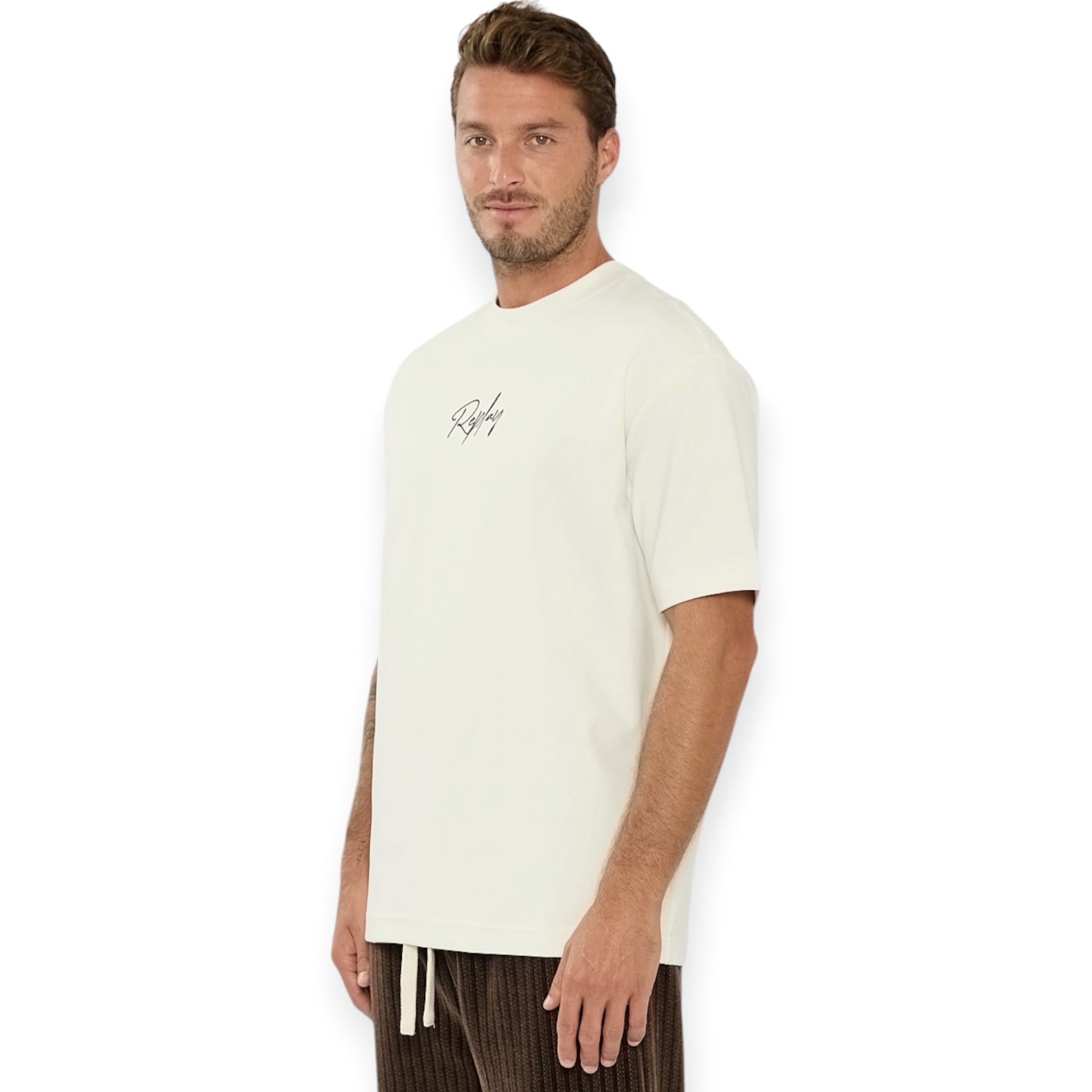 חולצה גברים REPLAY AMMONIA OS SS SHIRT