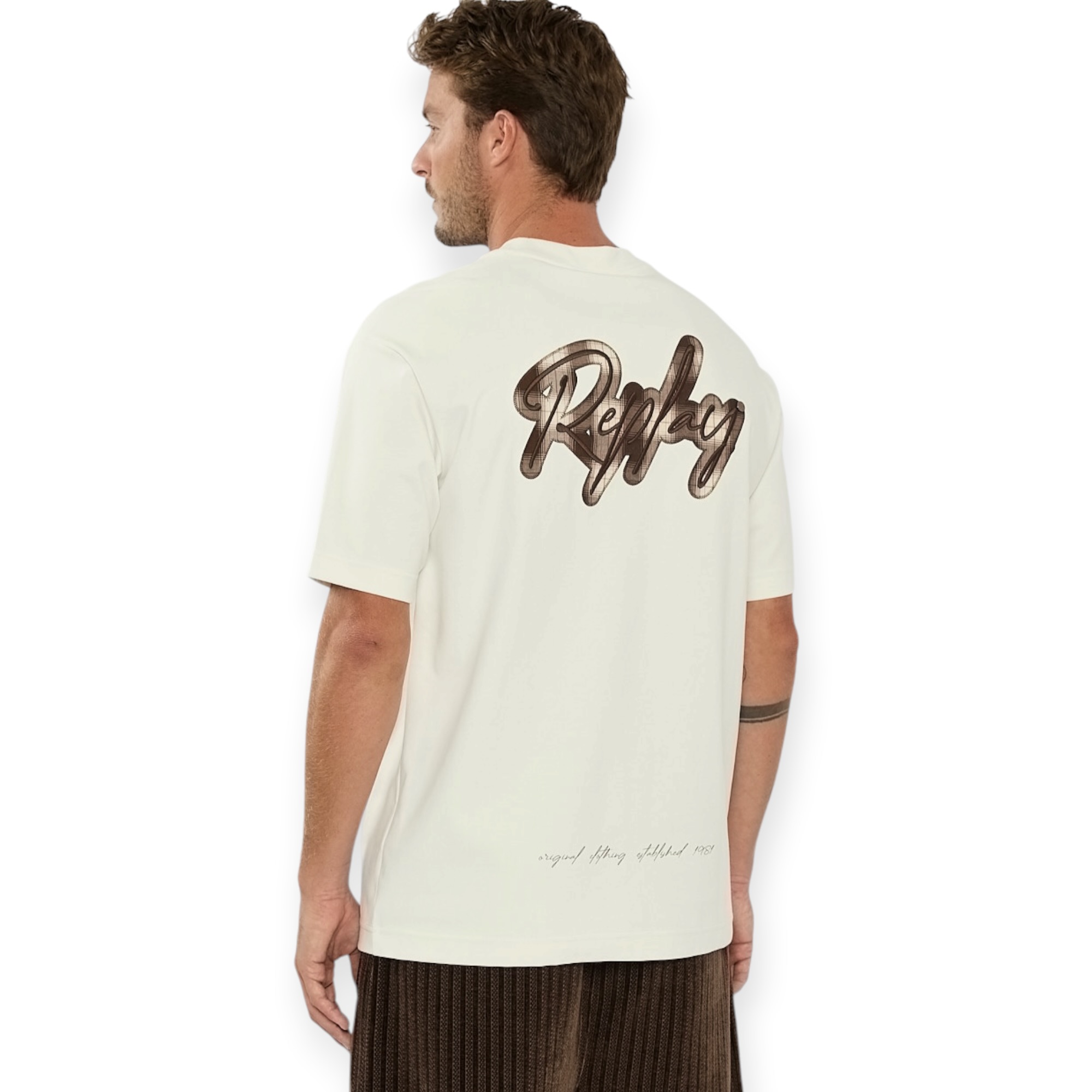 חולצה גברים REPLAY AMMONIA OS SS SHIRT
