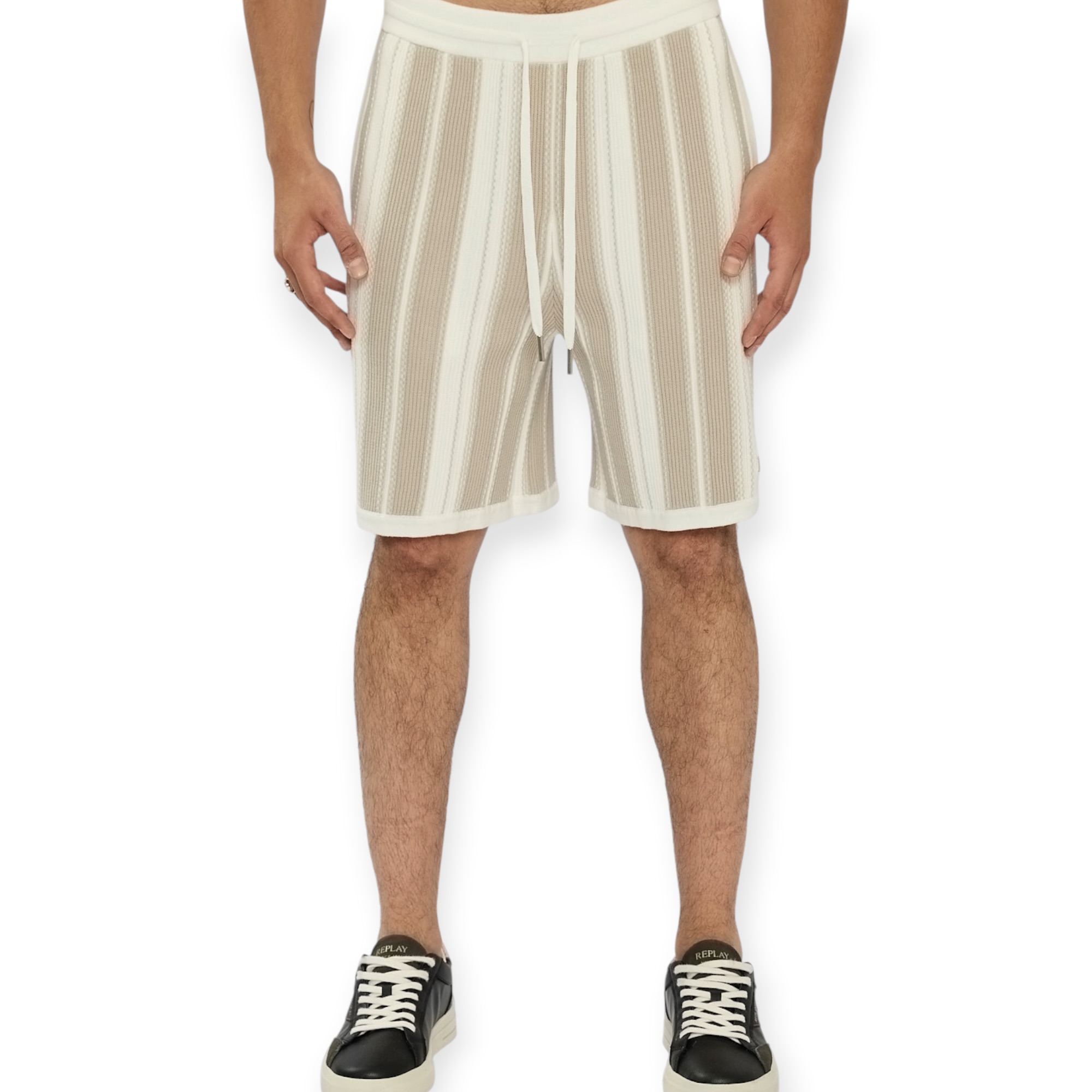 מכנס קצר גברים REPLAY KNIT SHORTS מכנס קצר גברים REPLAY KNIT SHORTS