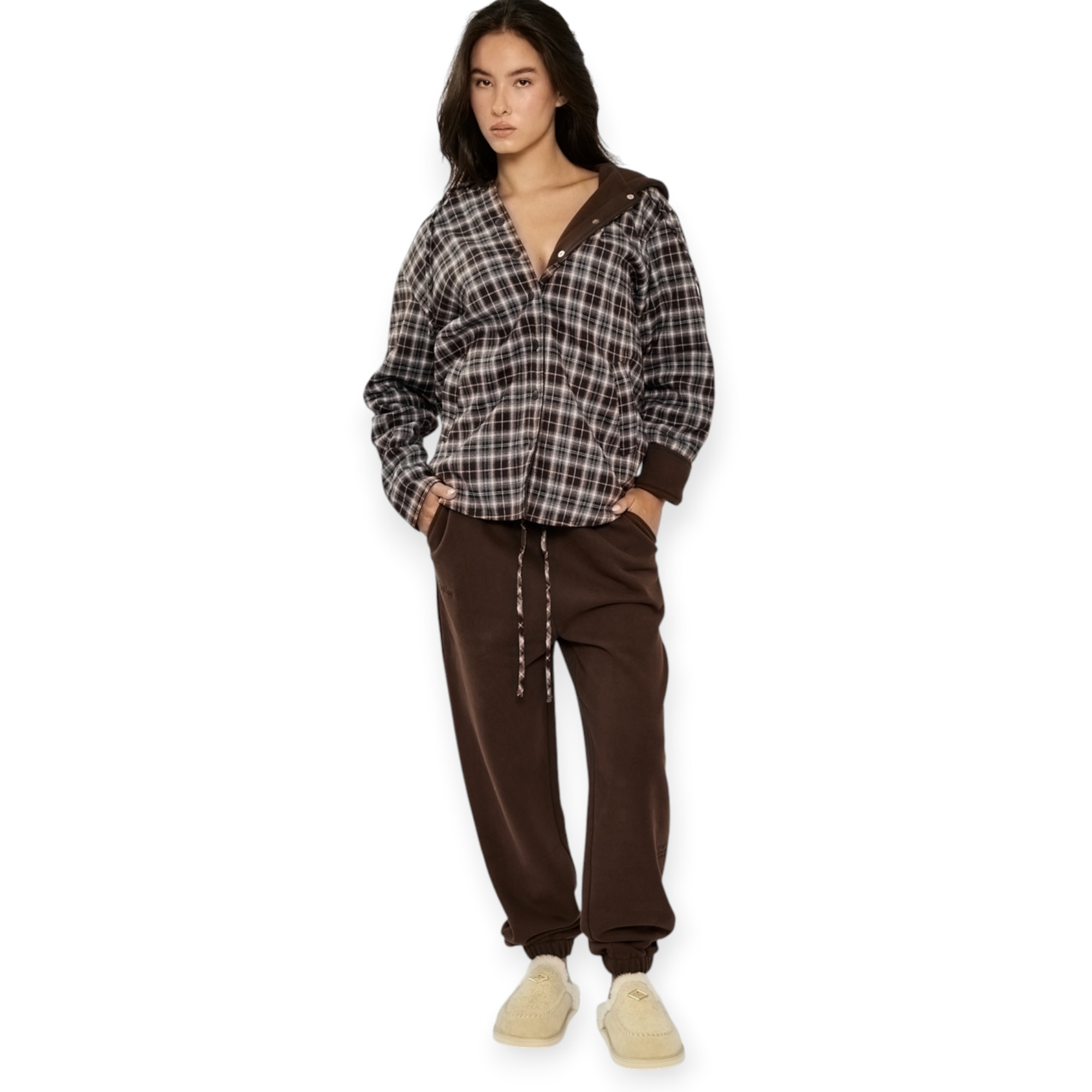 חליפה נשים REPLAY FLEECE HOODED SET