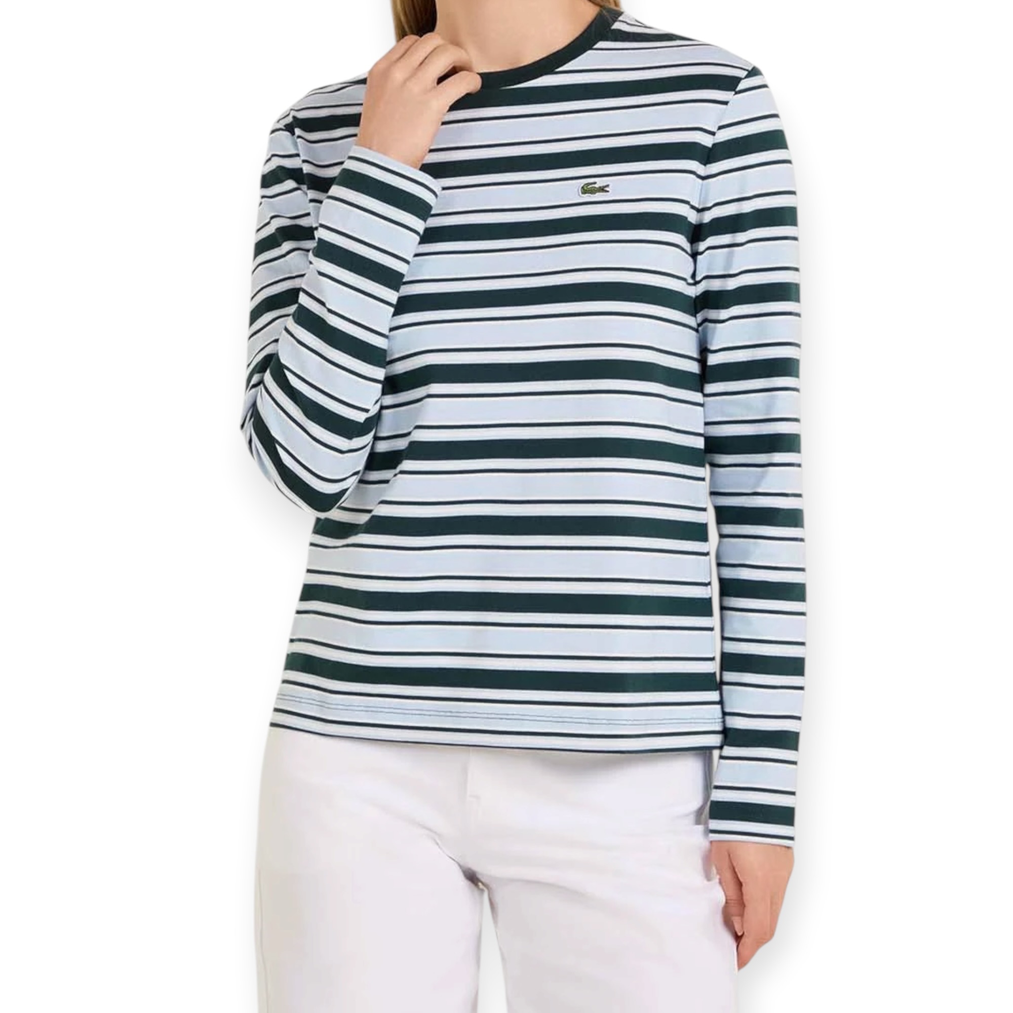 חולצה נשים LACOSTE CREWNECK SHIRT