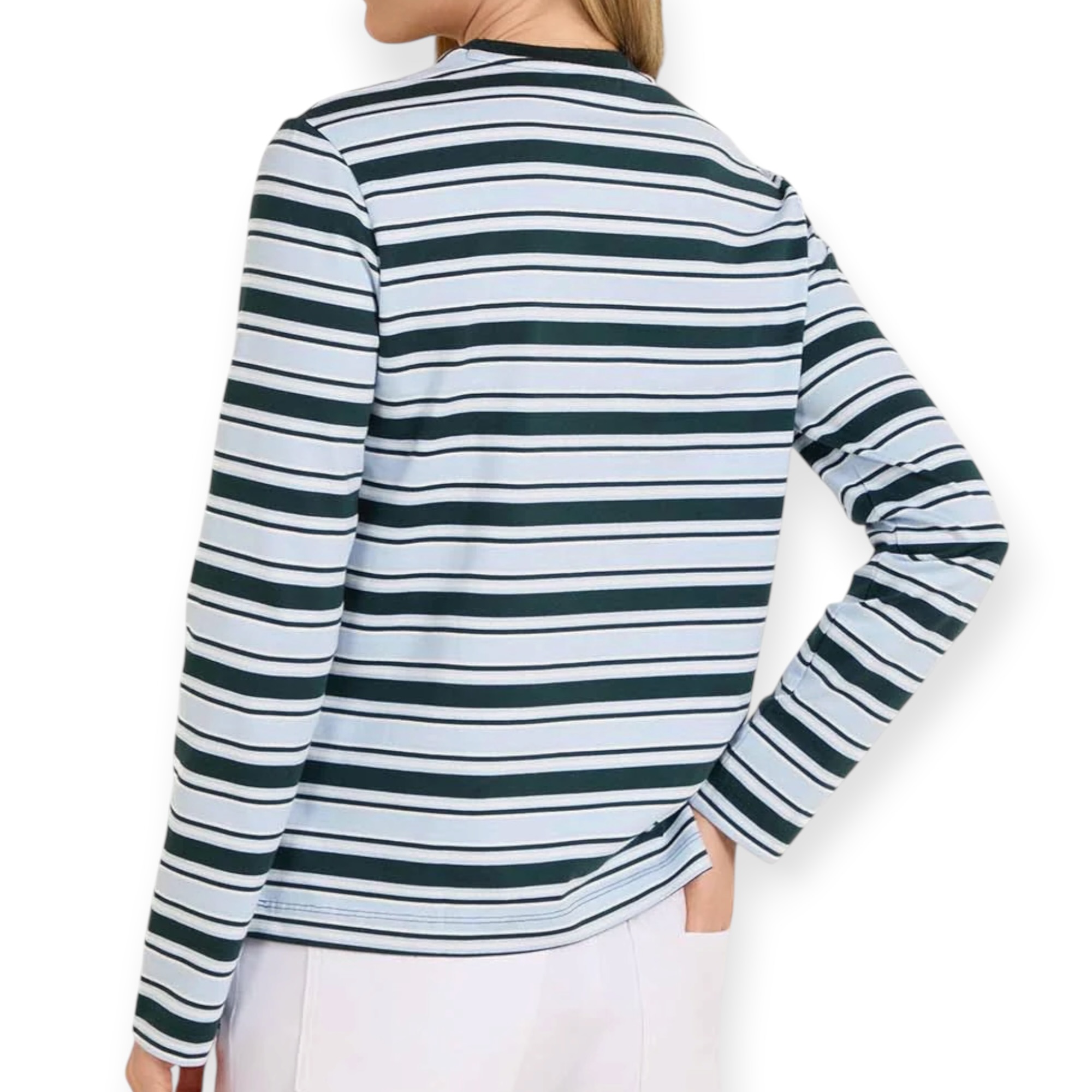 חולצה נשים LACOSTE CREWNECK SHIRT