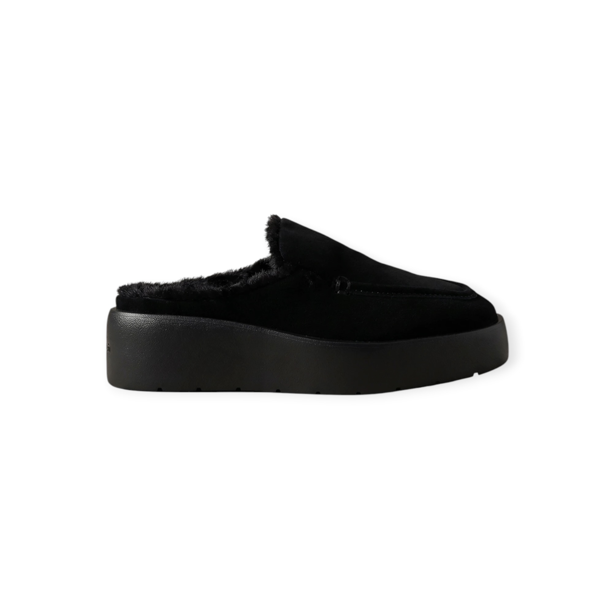 נעלי נשים CALVIN KLEIN FLATFORM MULE SUEDE