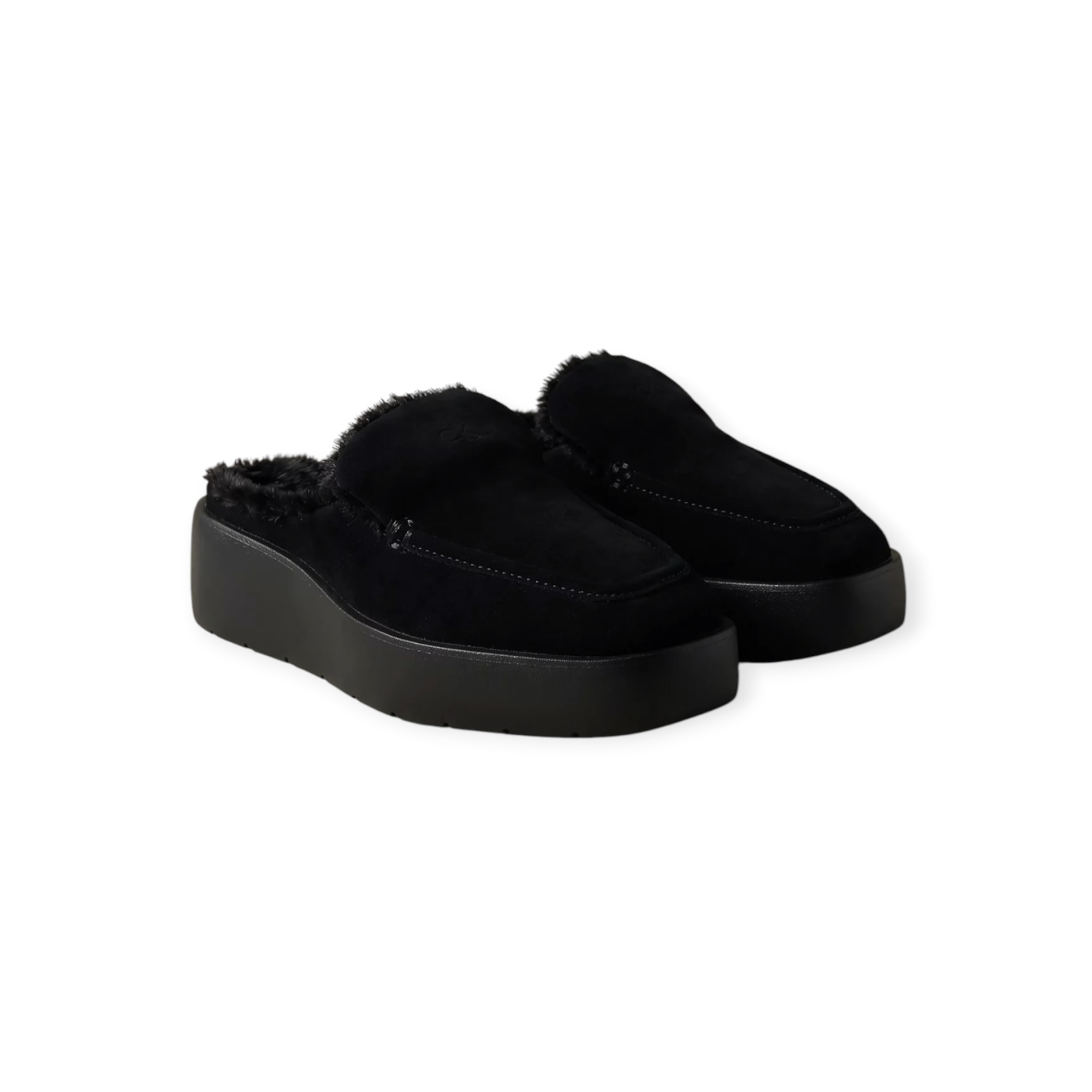 נעלי נשים CALVIN KLEIN FLATFORM MULE SUEDE