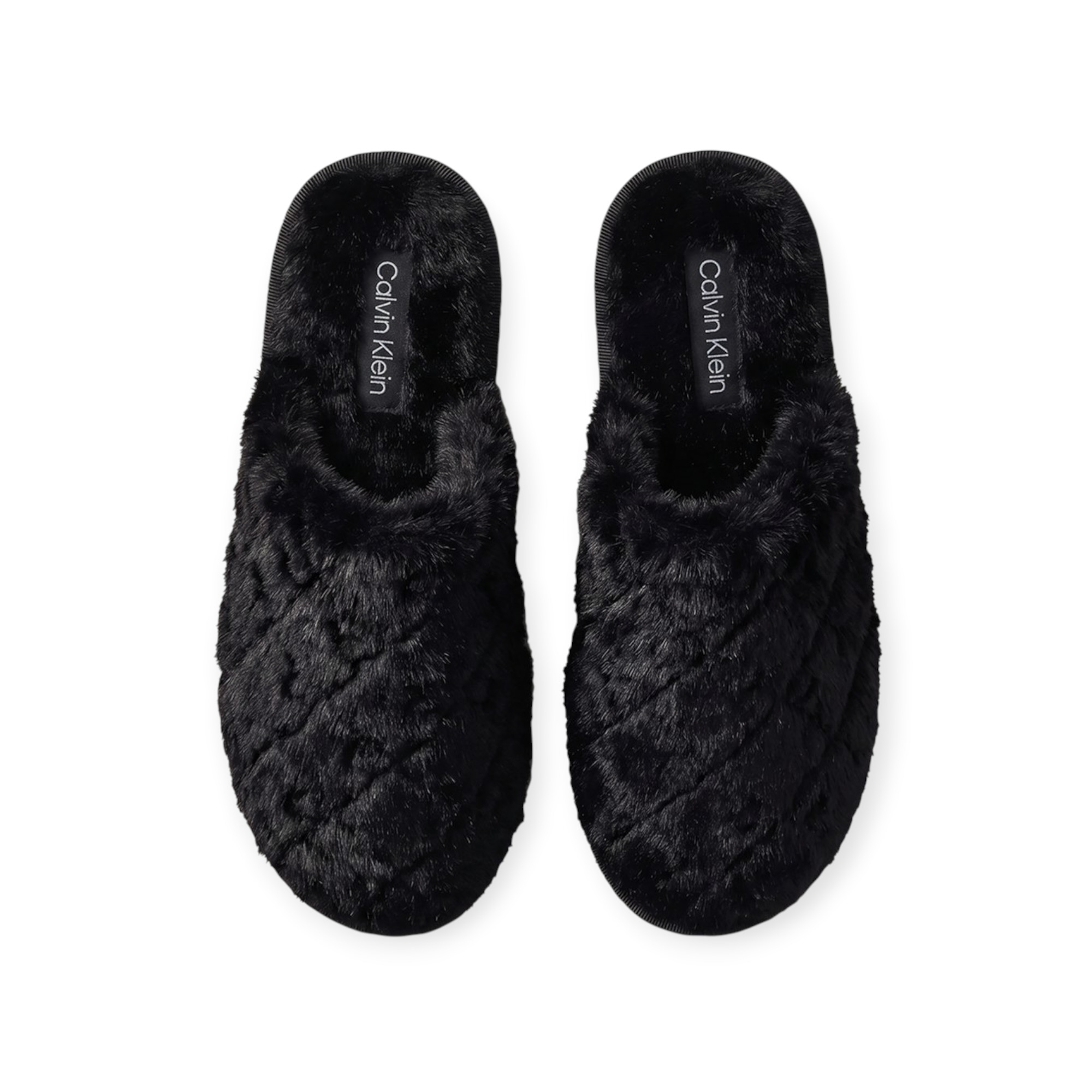 נעלי בית נשים CALVIN KLEIN SLIPPER FUR AOP