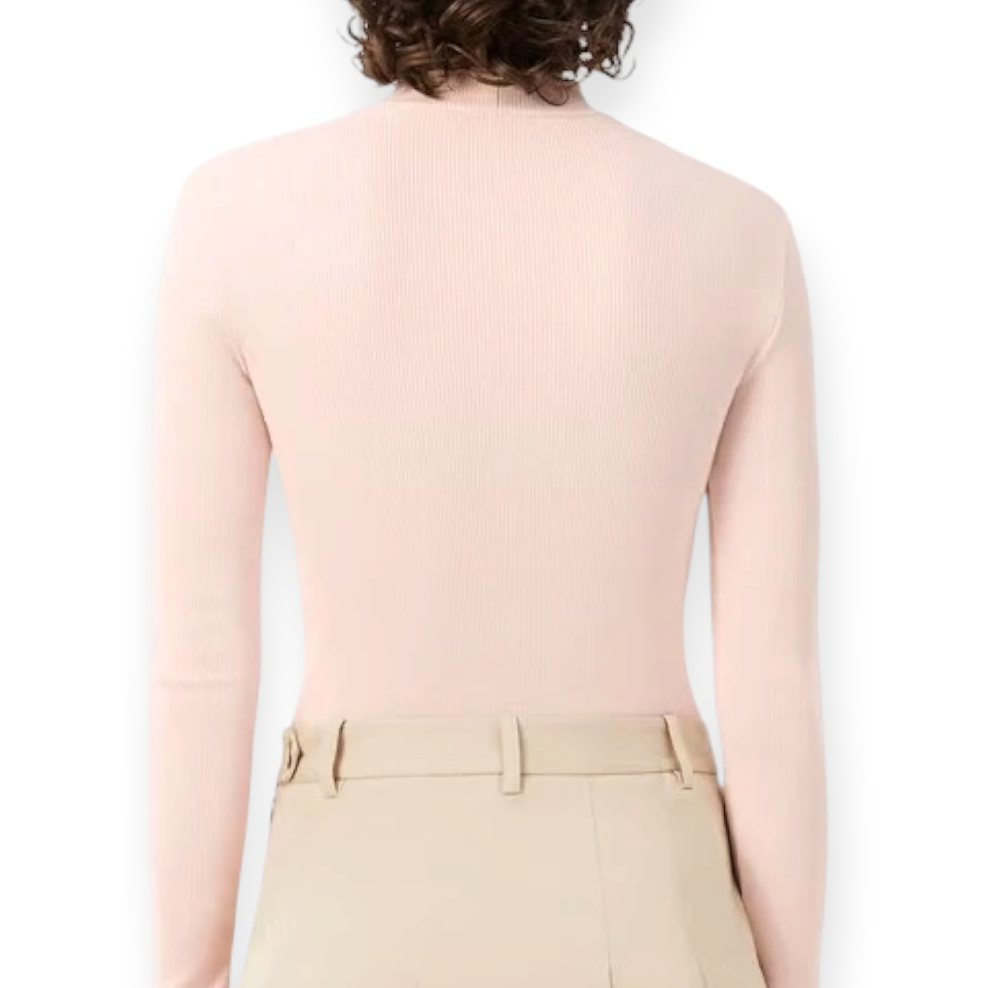 חולצה נשים LACOSTE RIB TURTLENECK SHIRT חולצה נשים LACOSTE RIB TURTLENECK SHIRT