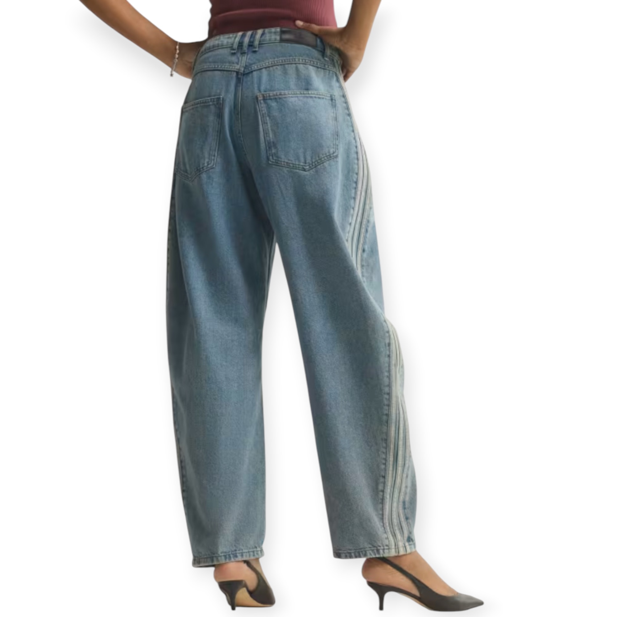 גינס נשים ADIDAS BARREL DENIM PANT
