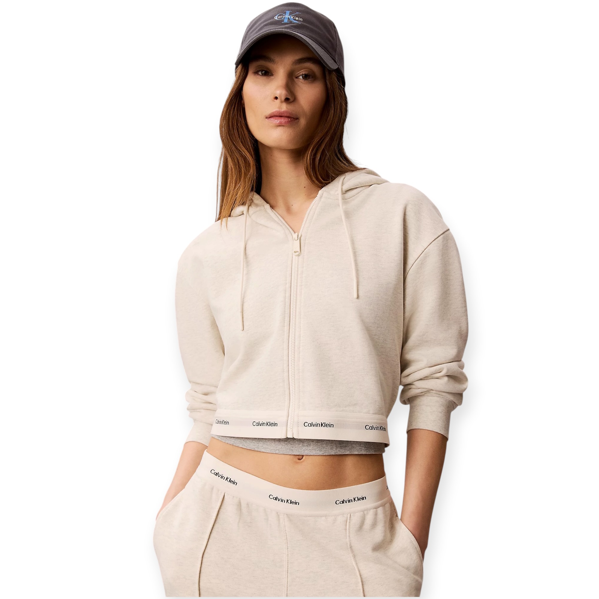 חליפה פרנצטרי נשים CALVIN KLEIN TERRY SET