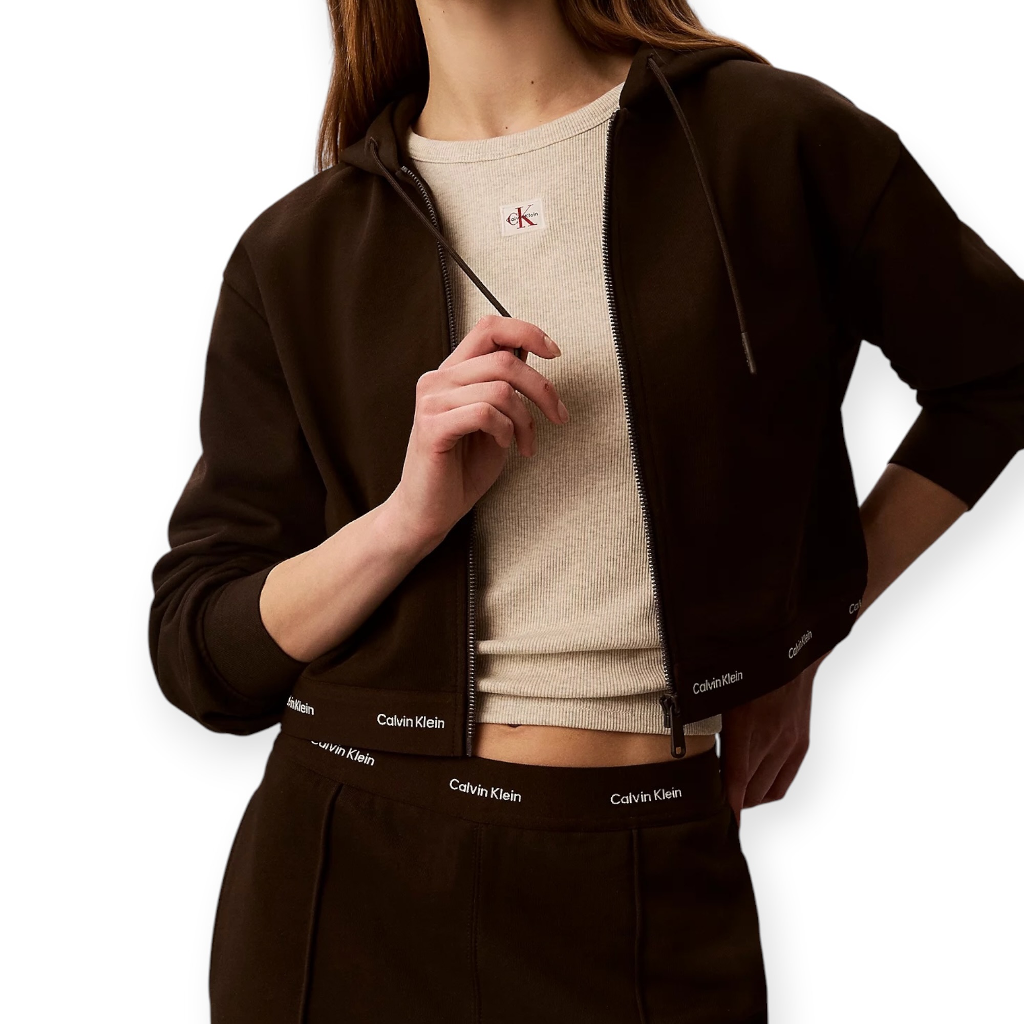 חליפה פרנצטרי נשים CALVIN KLEIN TERRY SET