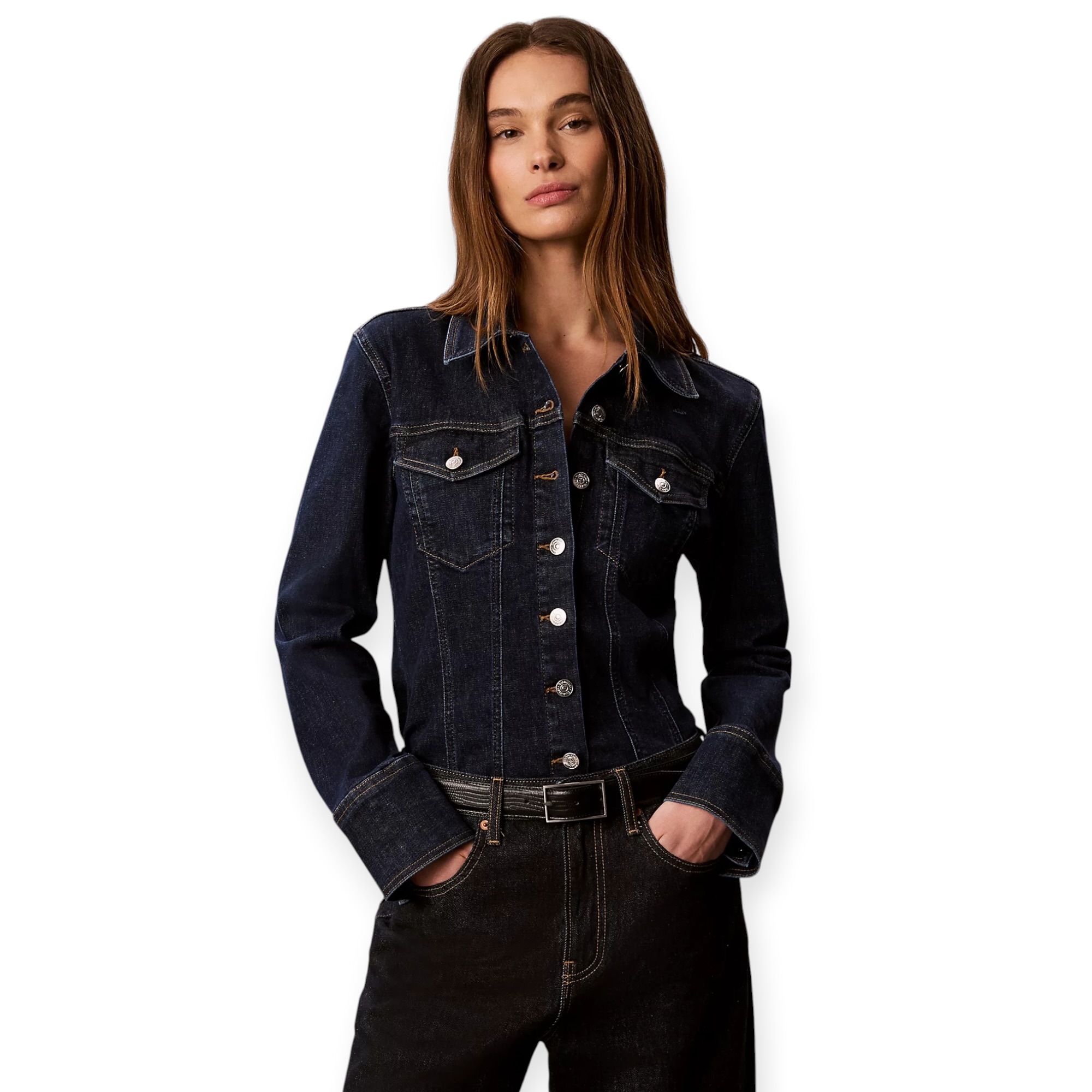 חולצה נשים CALVIN KLEIN TRUCKER SHIRT חולצה נשים CALVIN KLEIN TRUCKER SHIRT