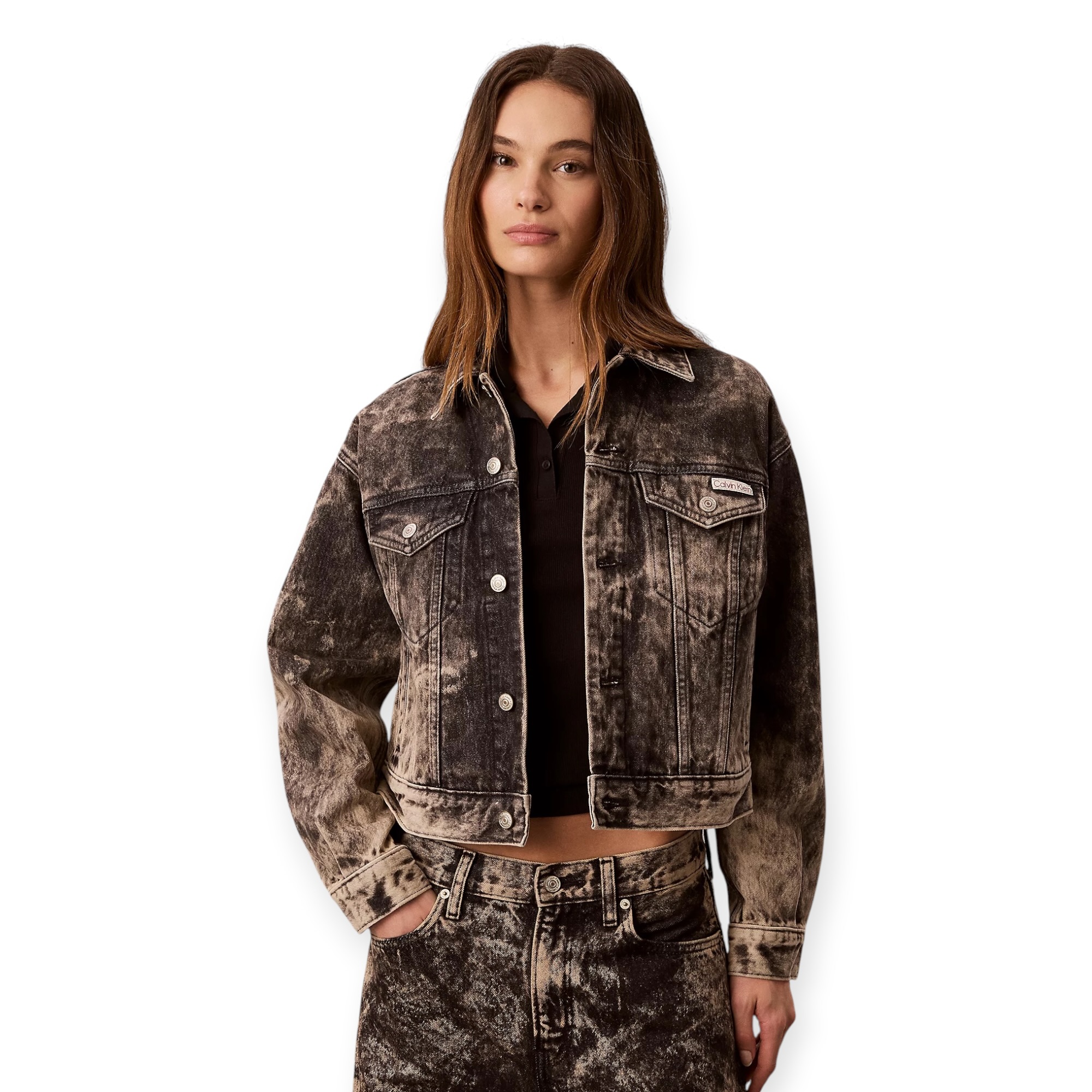 זקט גינס נשים CALVIN KLEIN TRUCKER JACKET
