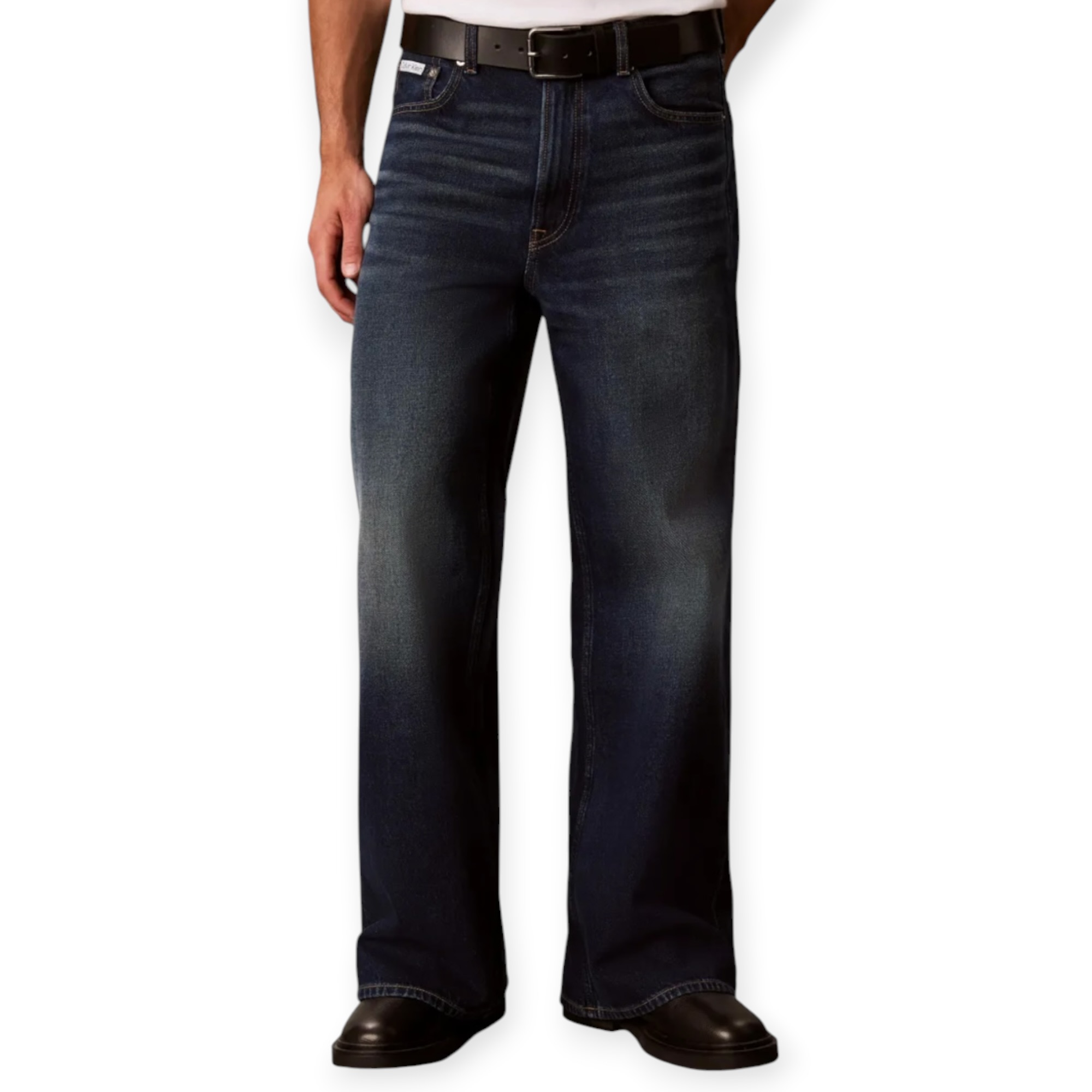 גינס גברים CALVIN KLEIN RELAXED STRAIGHT JEANS