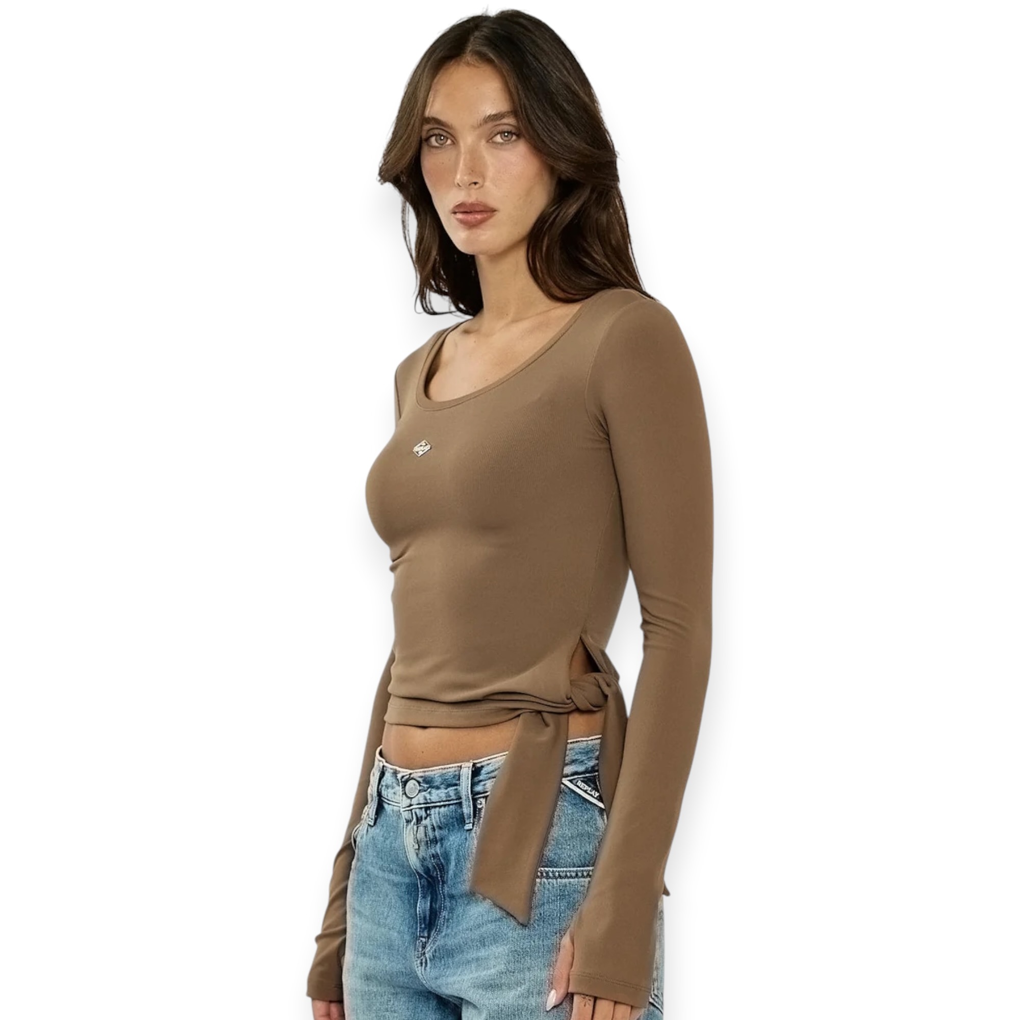 חולצה נשים REPLAY LS SHIRT חולצה נשים REPLAY LS SHIRT