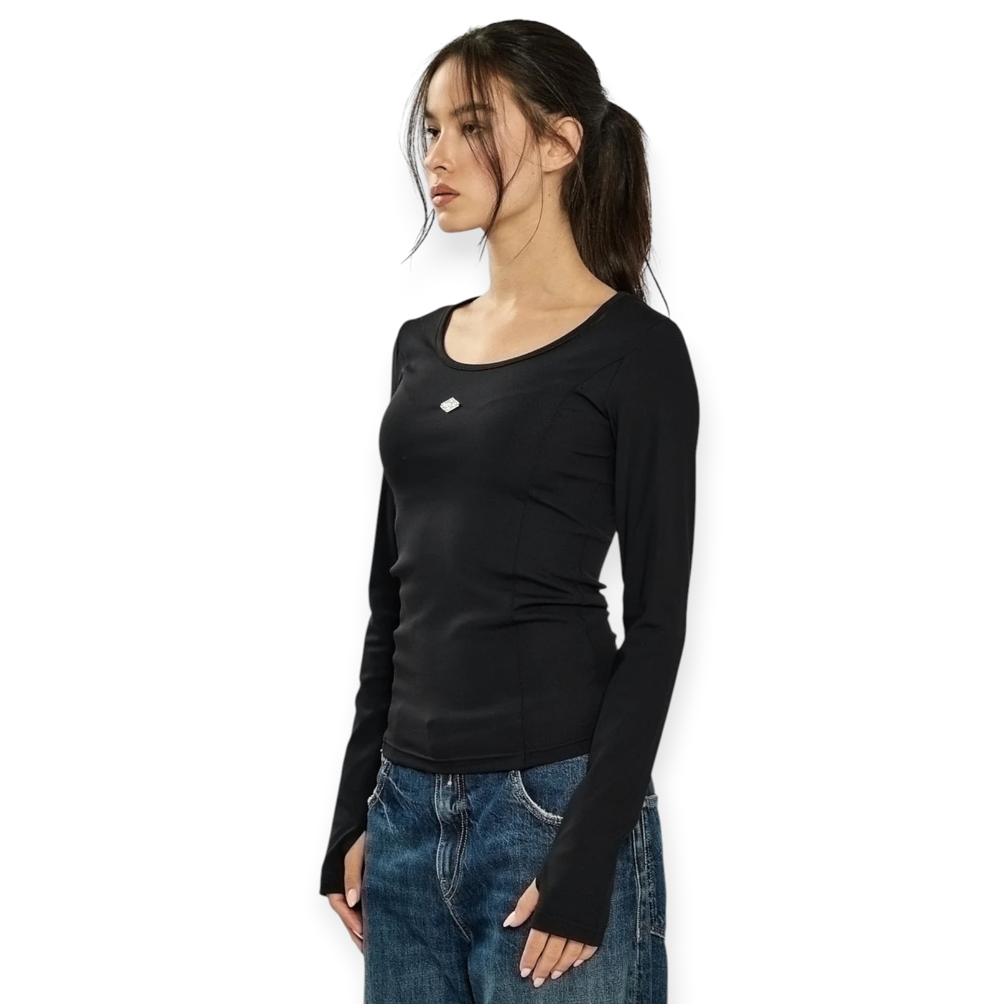 חולצה נשים REPLAY LS SHIRT חולצה נשים REPLAY LS SHIRT