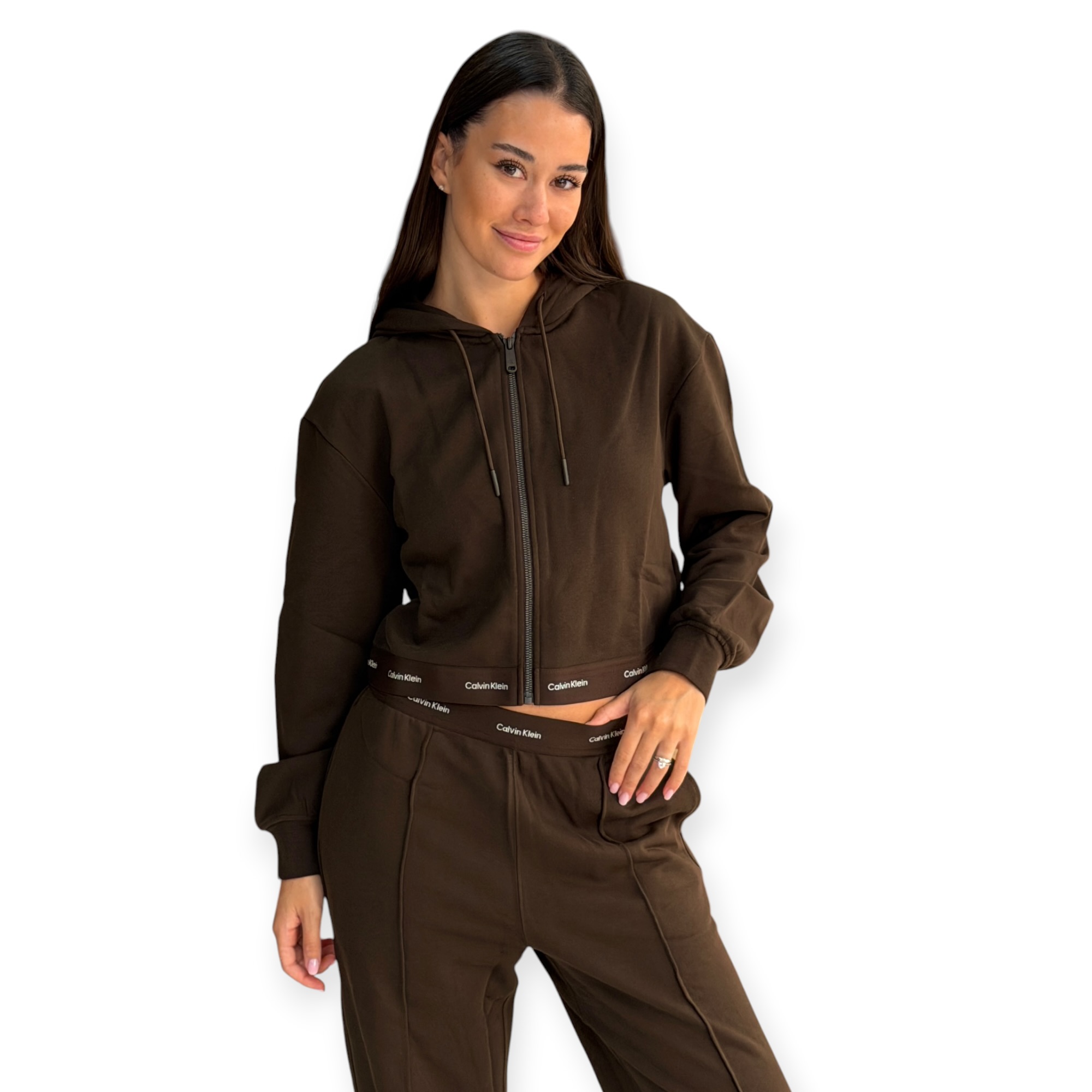 חליפה פרנצטרי נשים CALVIN KLEIN TERRY SET חליפה פרנצטרי נשים CALVIN KLEIN TERRY SET