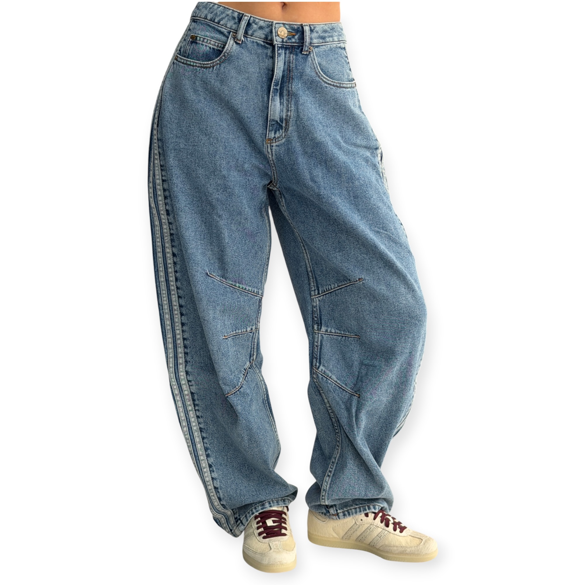 גינס נשים ADIDAS BARREL DENIM PANT