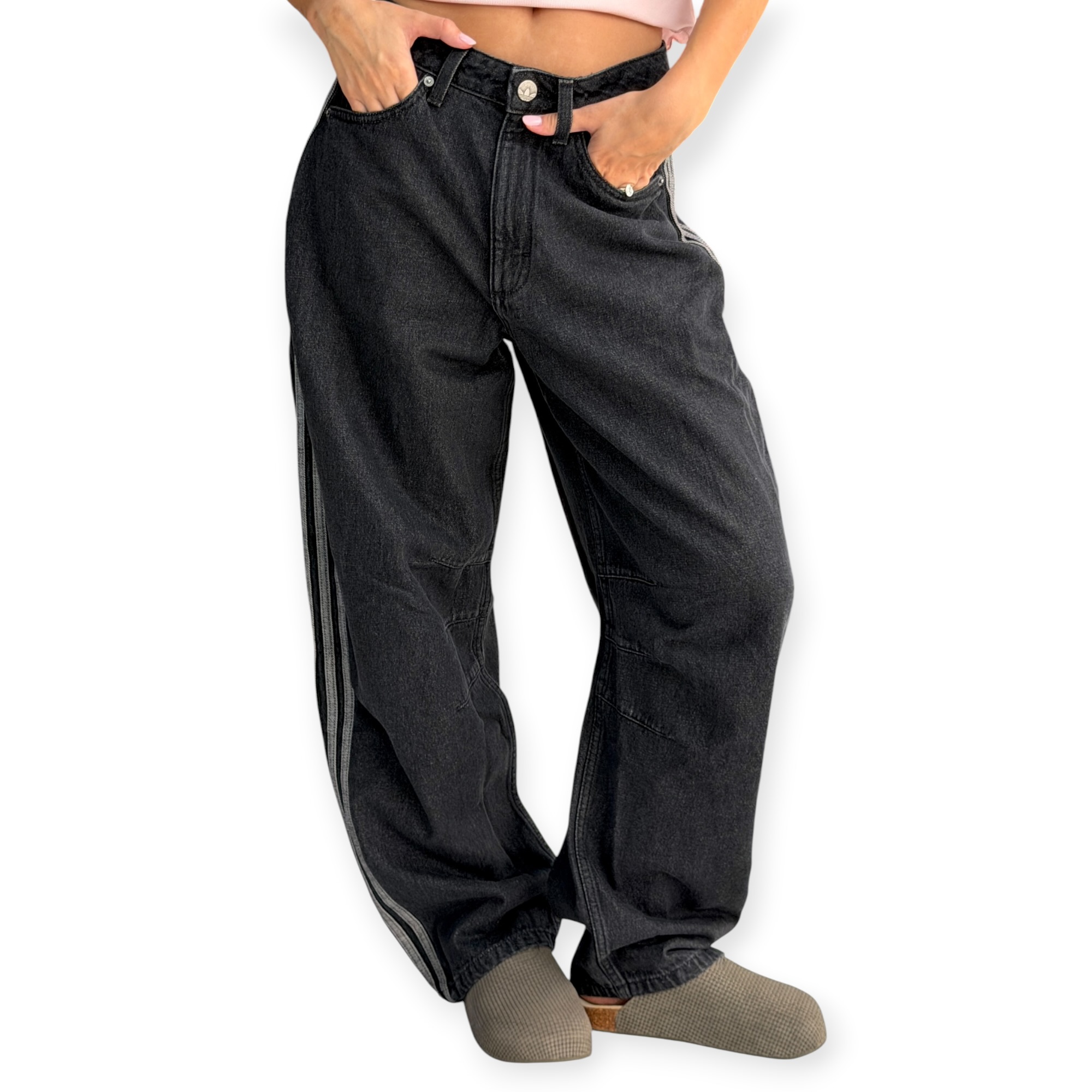 גינס נשים ADIDAS BARREL DENIM PANT