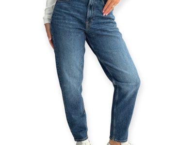 גינס נשים TOMMY HILFIGER HIGH RISE MOM JEANS