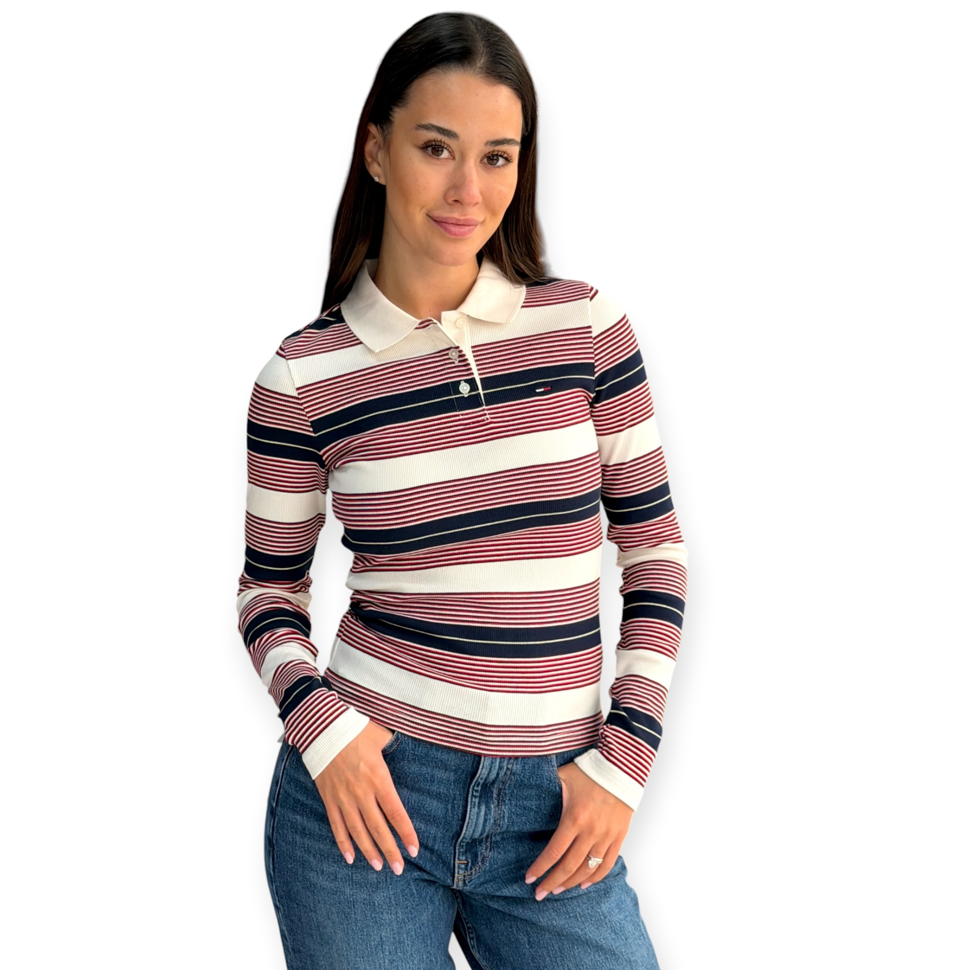 חולצה נשים TOMMY HILFIGER POLOS חולצה נשים TOMMY HILFIGER POLOS