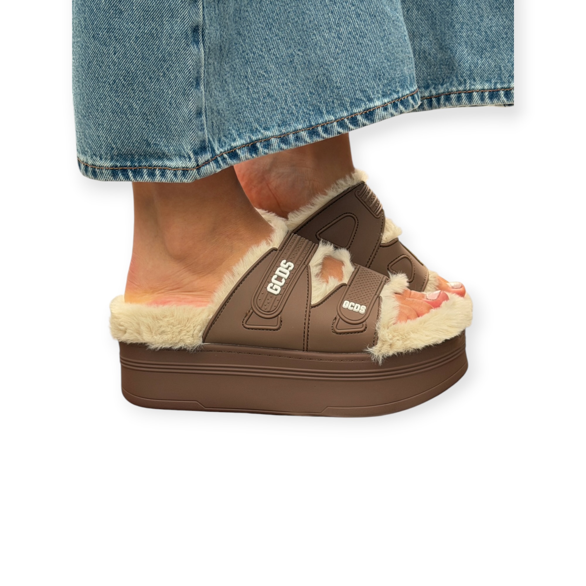 נעלי נשים GCDS WOMEN PLATFORM SLIDER
