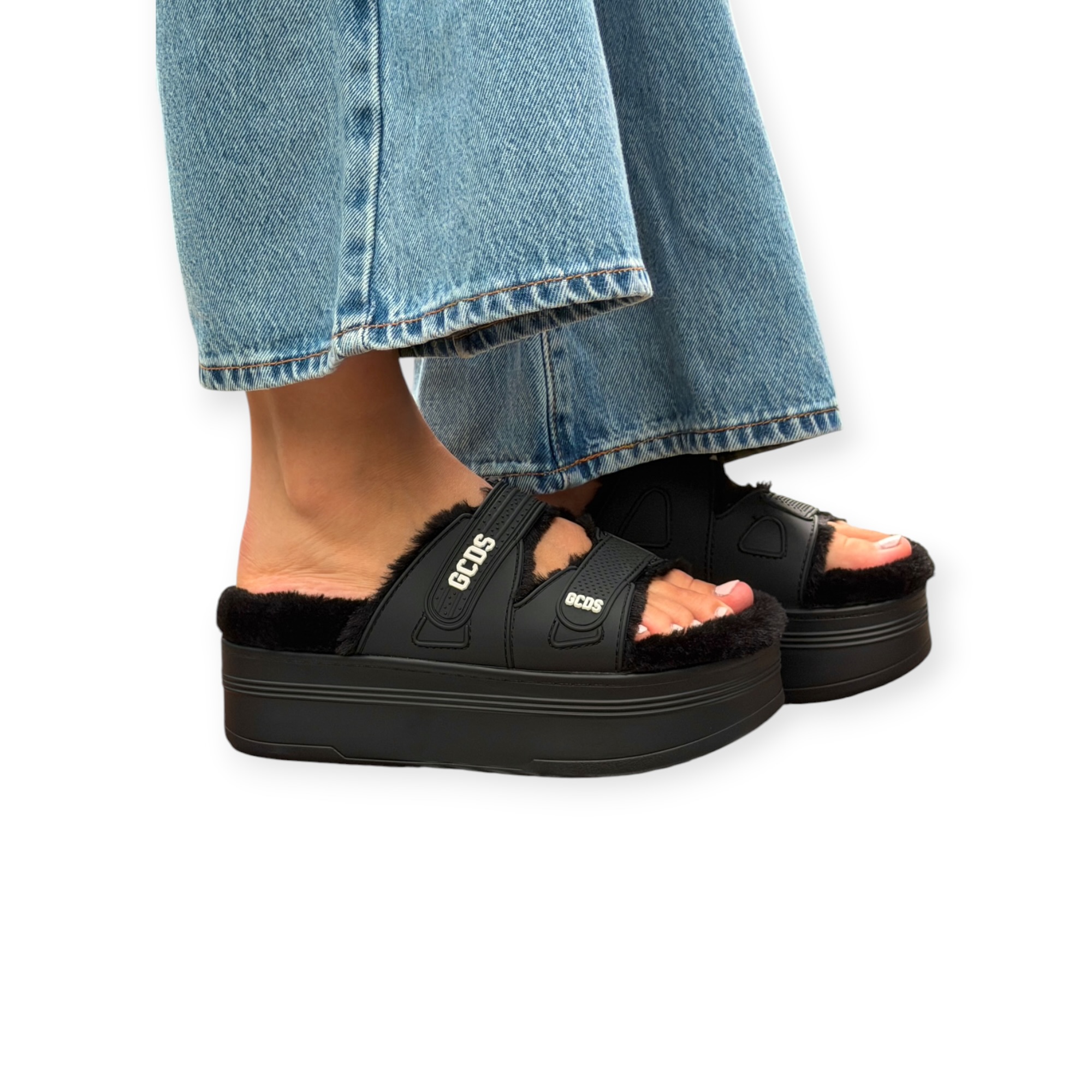 נעלי נשים GCDS WOMEN PLATFORM SLIDER