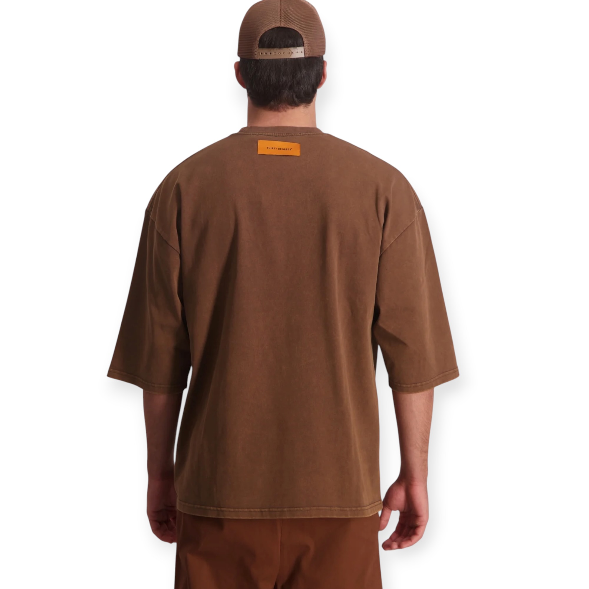 חולצה אוברסייז גברים THIRTY DEGREES MUGZAM OVERSIZE SHIRT