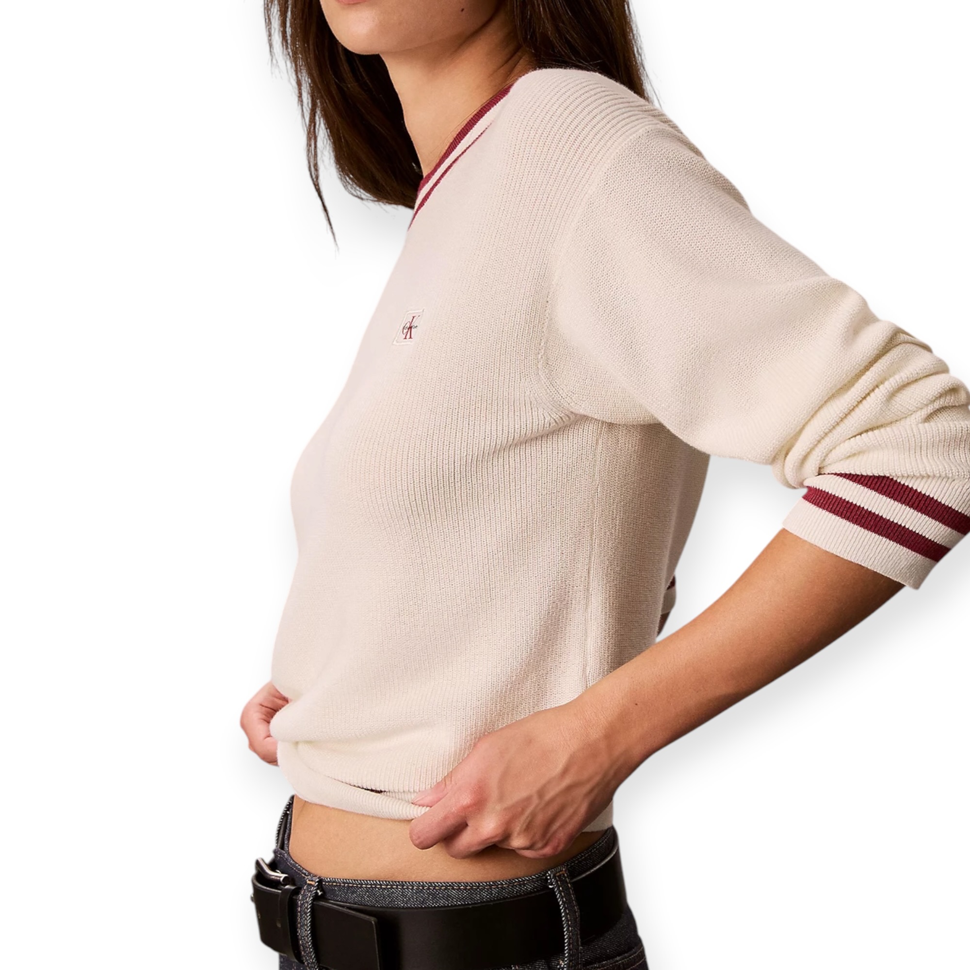 חולצה נשים CALVIN KLEIN WOVEN SWEATER