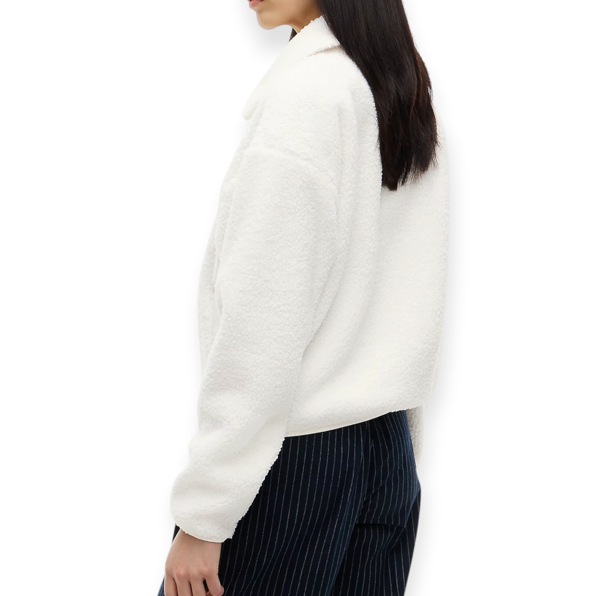 מעיל נשים TOMMY HILFIGER ZIP TEDDY JACKET