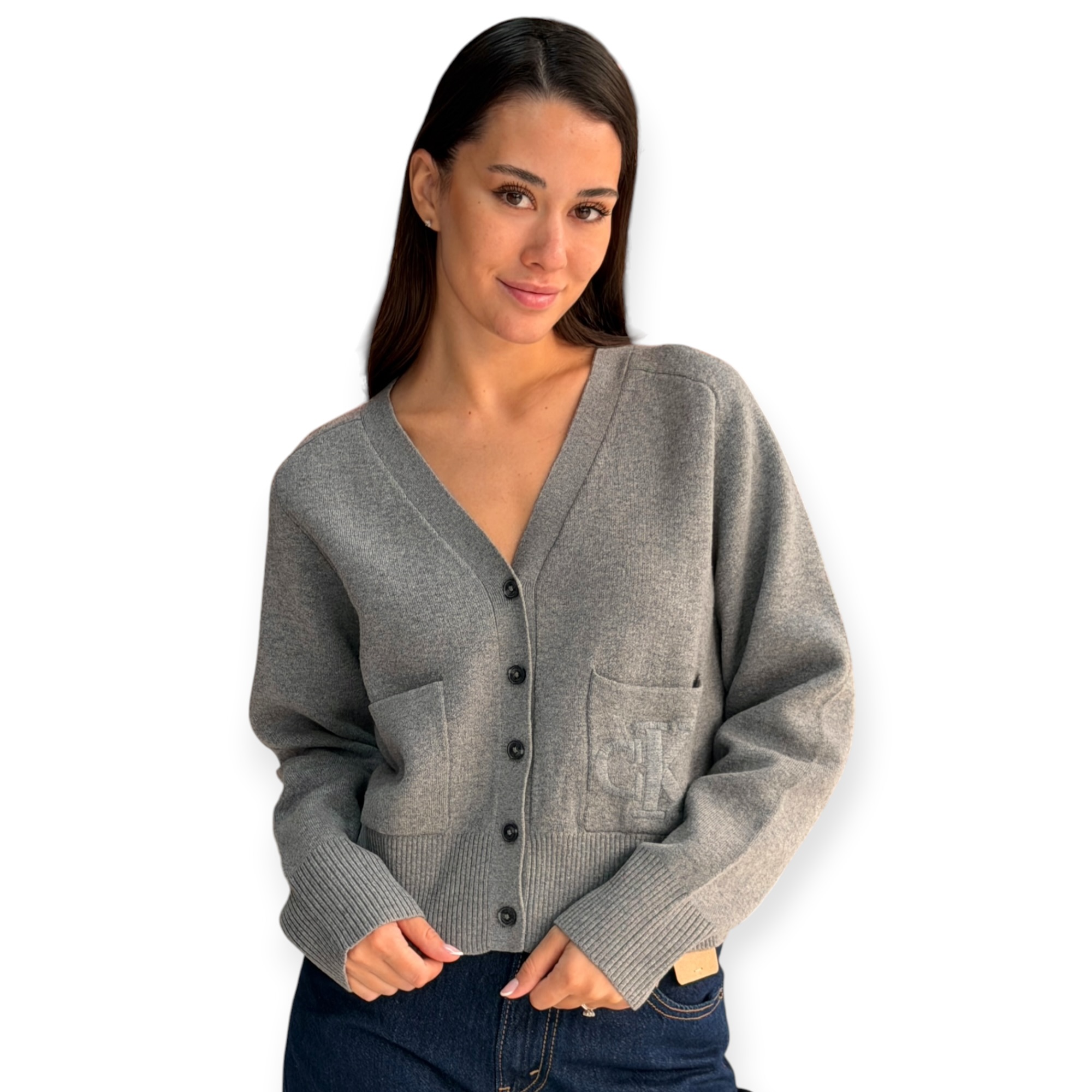 חולצה נשים CALVIN KLEIN WOOL CARDIGAN