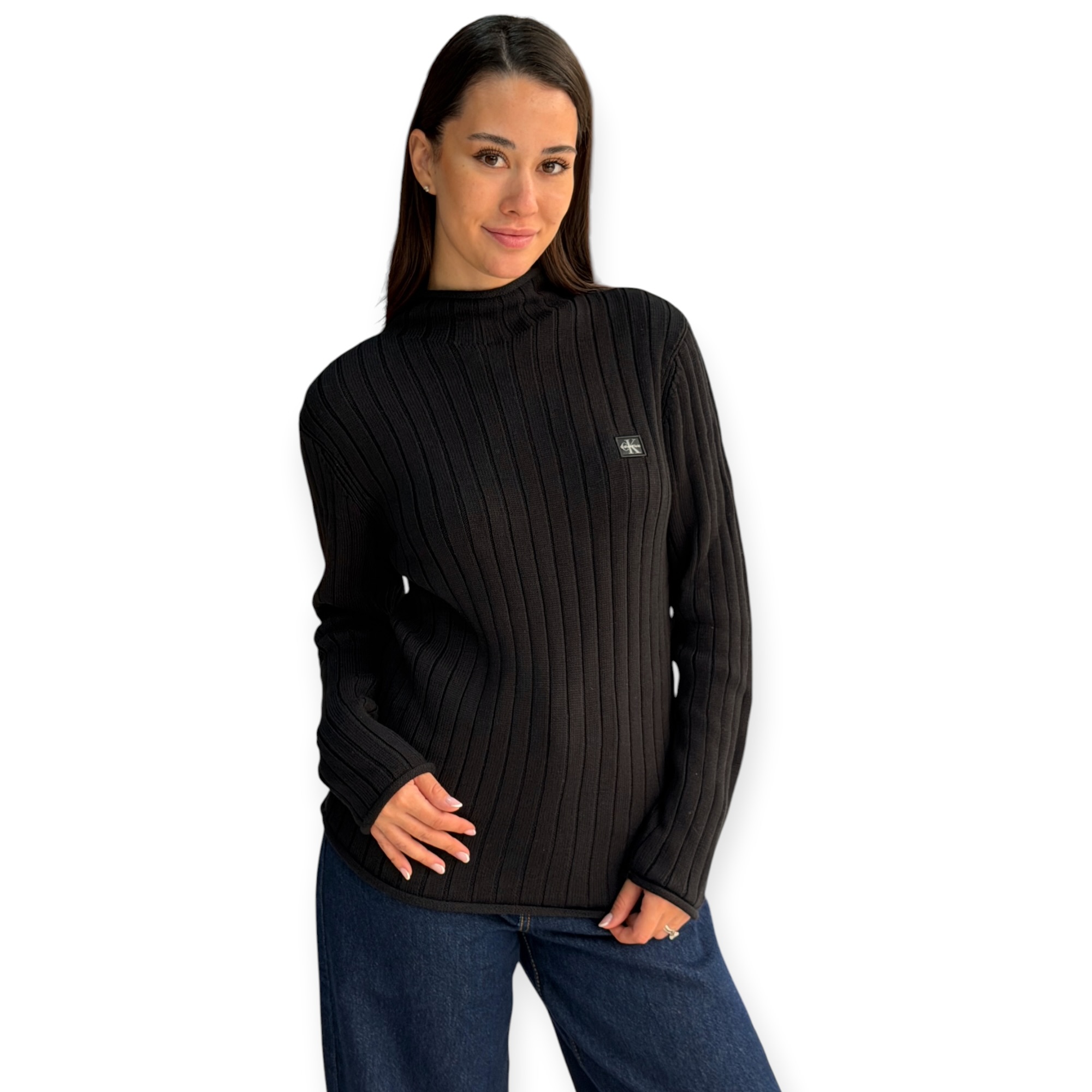 חולצה נשים CALVIN KLEIN WOVEN SWEATER