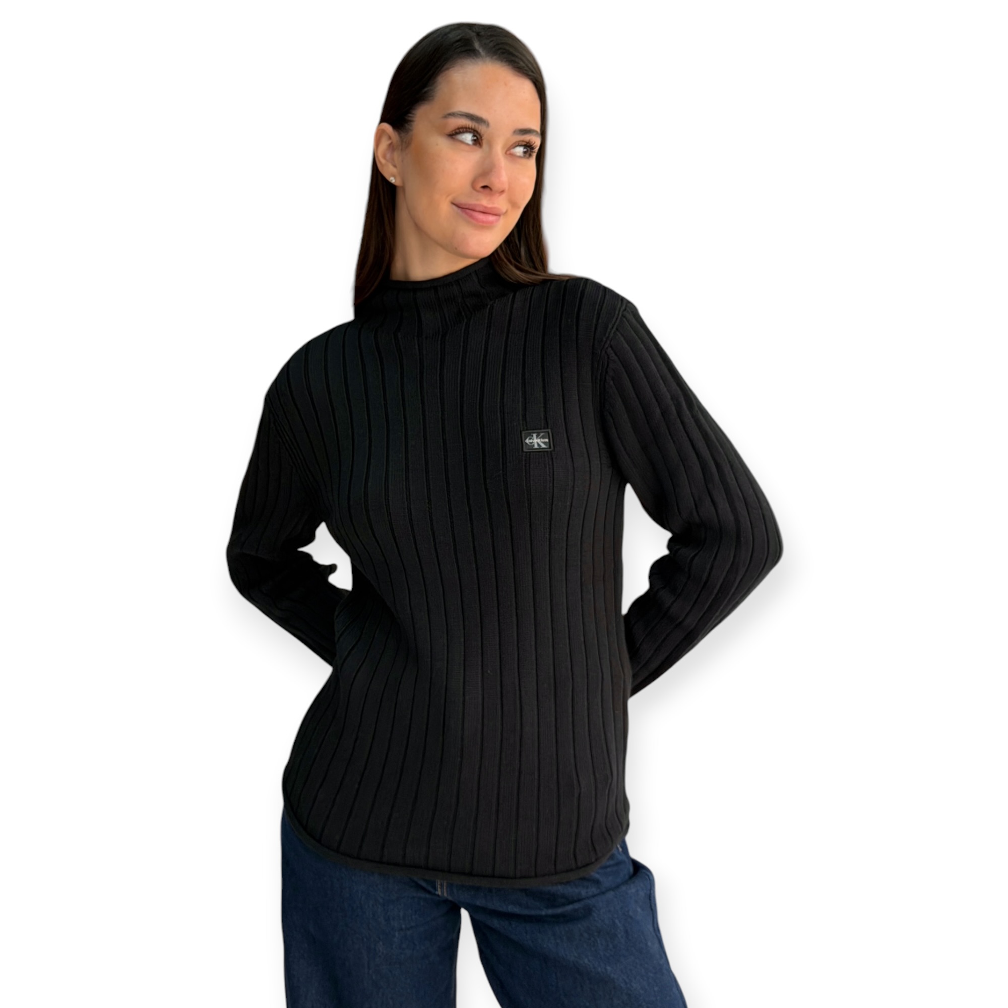 חולצה נשים CALVIN KLEIN WOVEN SWEATER