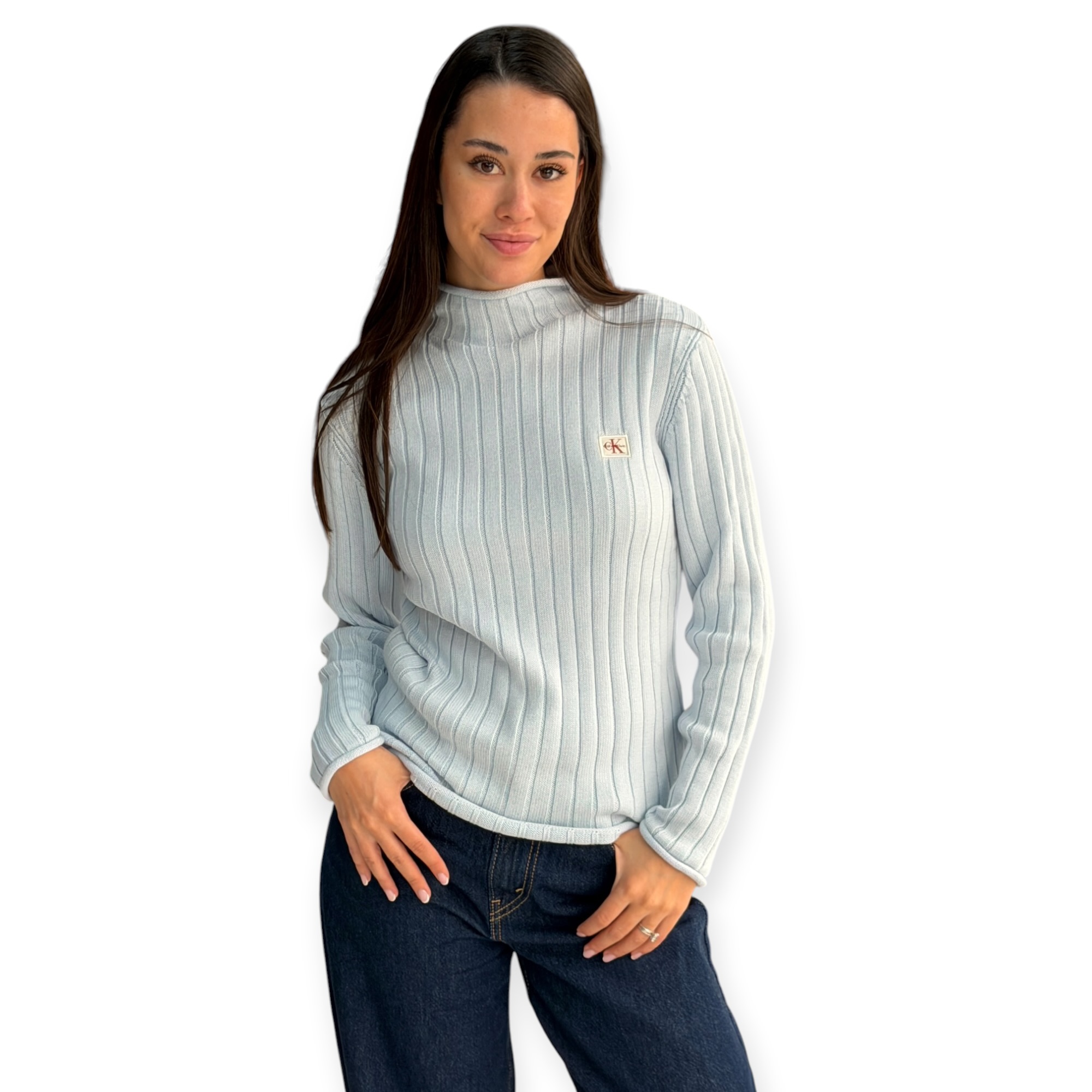 חולצה נשים CALVIN KLEIN WOVEN SWEATER