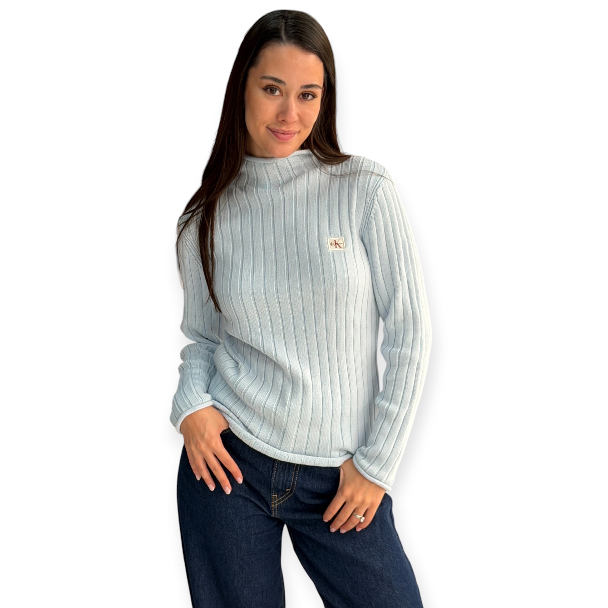 חולצה נשים CALVIN KLEIN WOVEN SWEATER