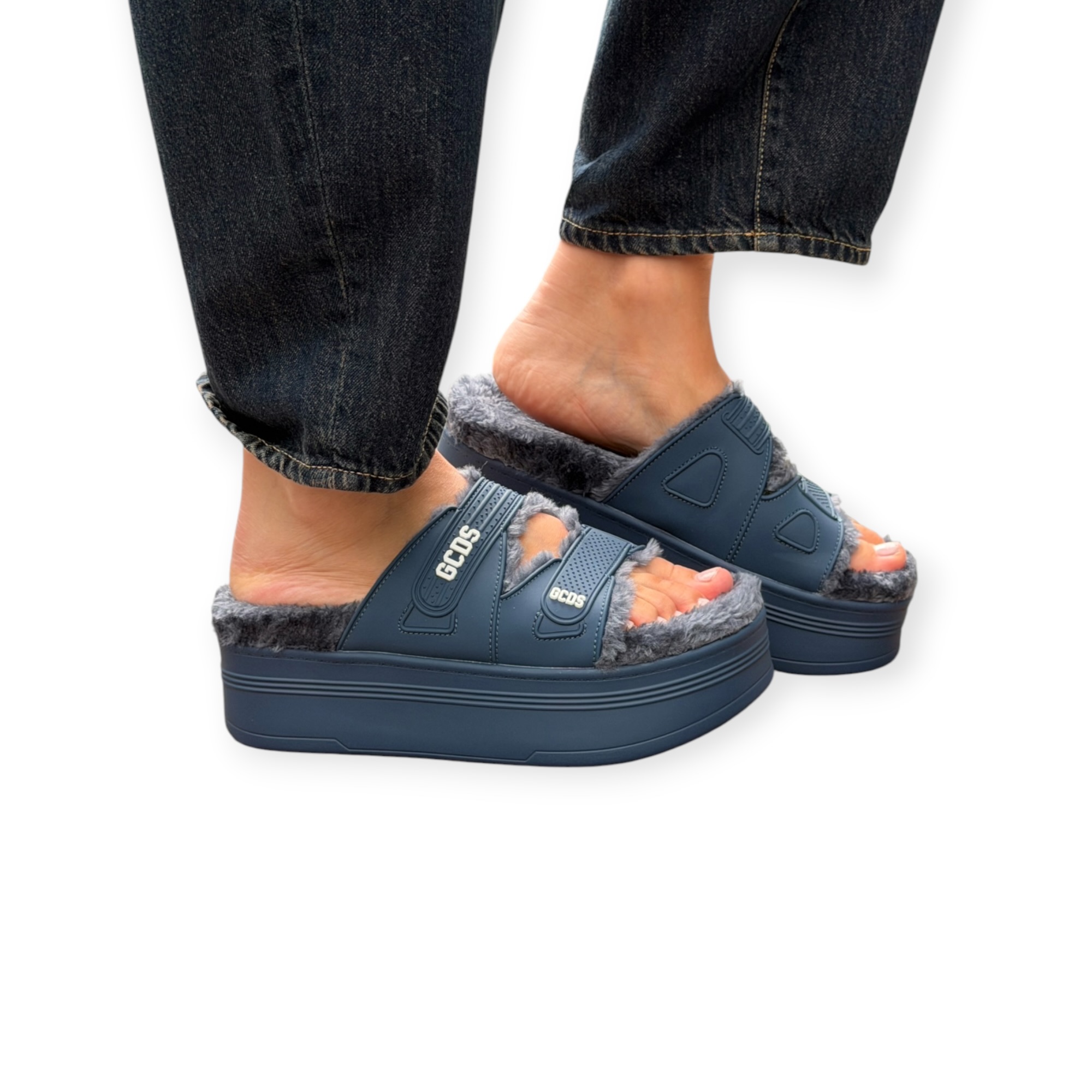 נעלי נשים GCDS WOMEN PLATFORM SLIDER