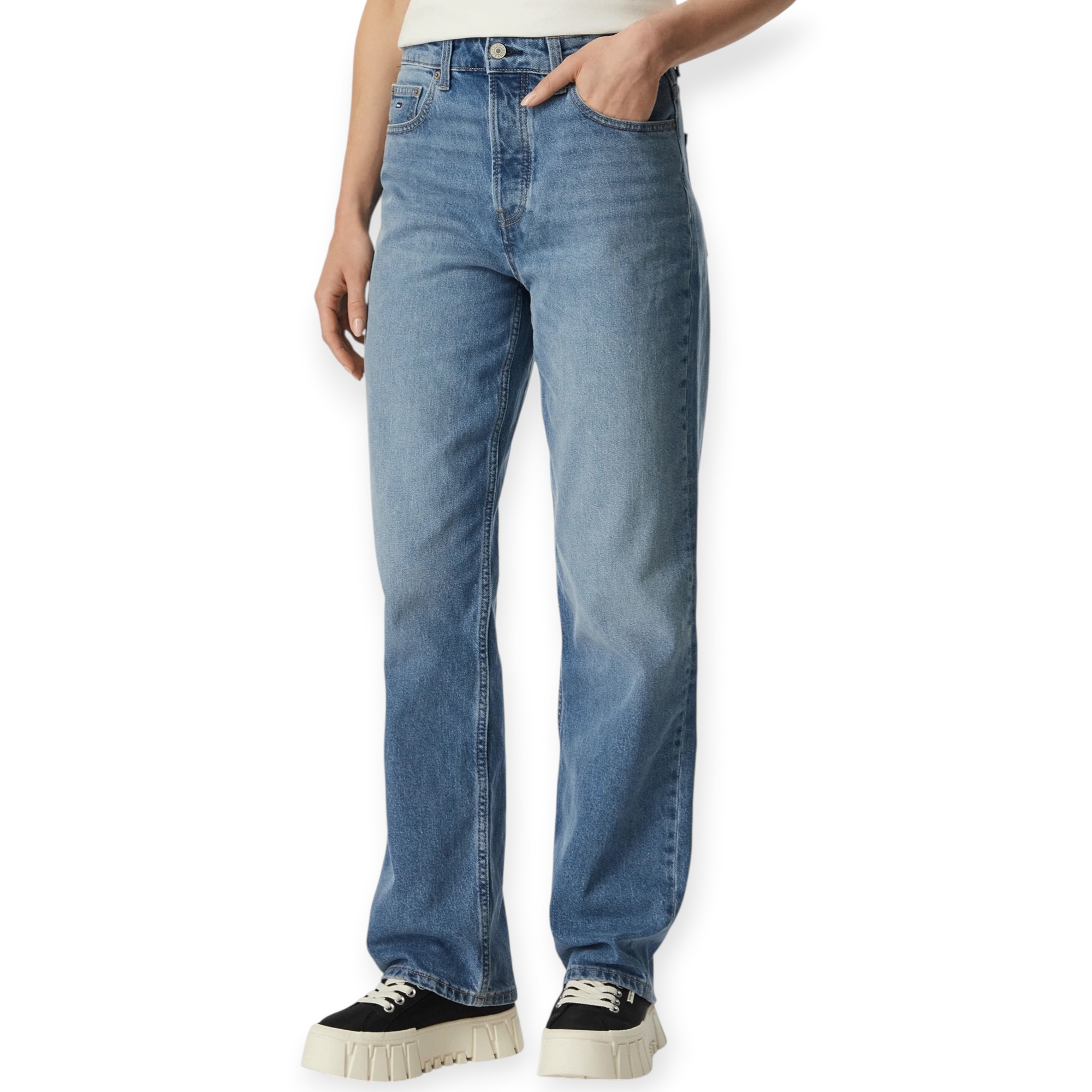 גינס נשים TOMMY HILFIGER LAYLA SLIM JEANS
