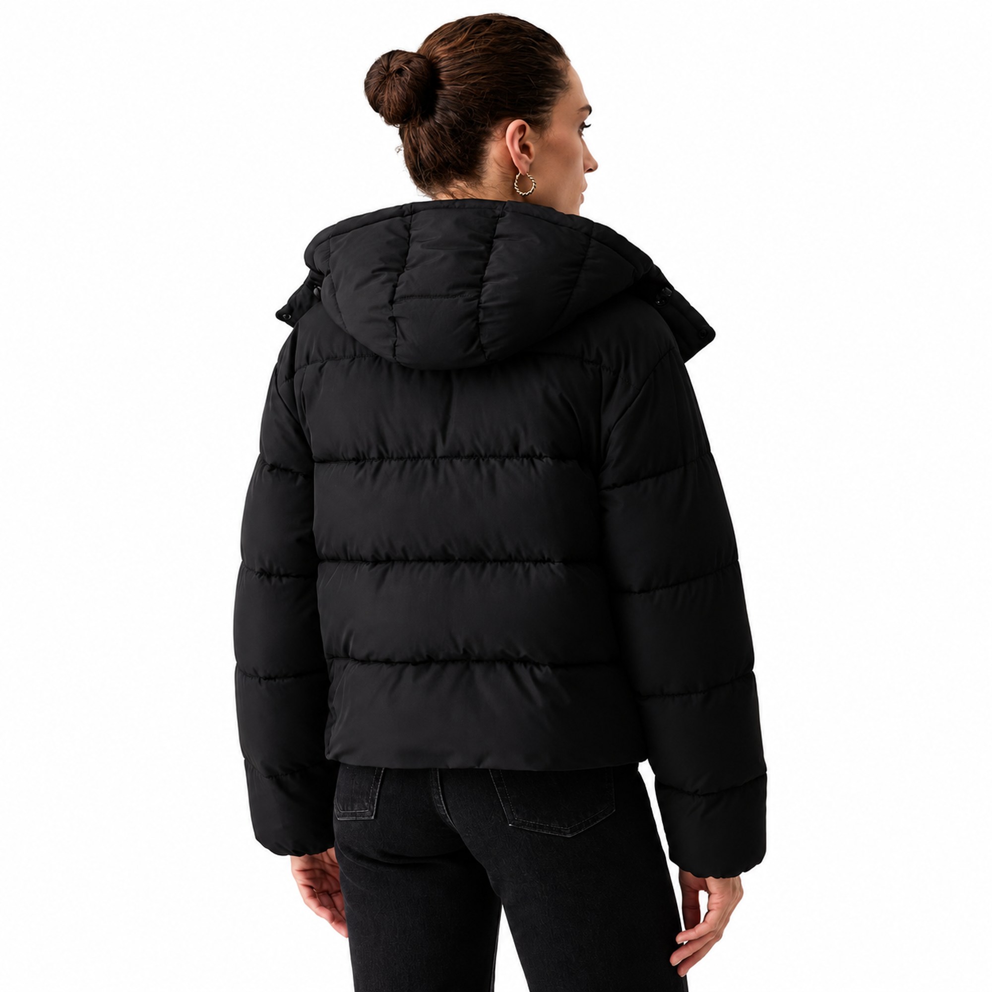מעיל נשים CALVIN KLEIN HOODED PUFFER JACKET