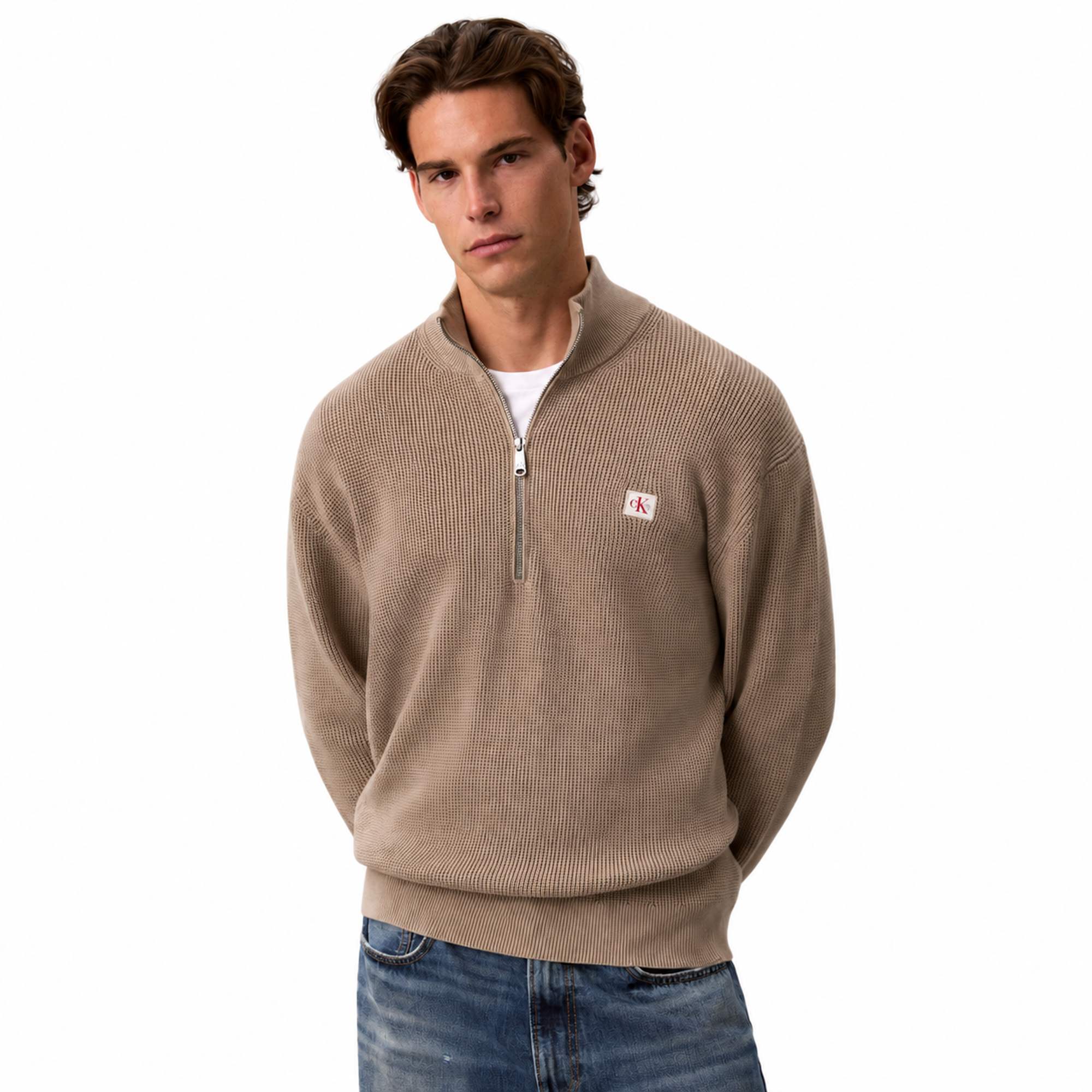 סריג גברים CALVIN KLEIN HALF ZIP SWEATER