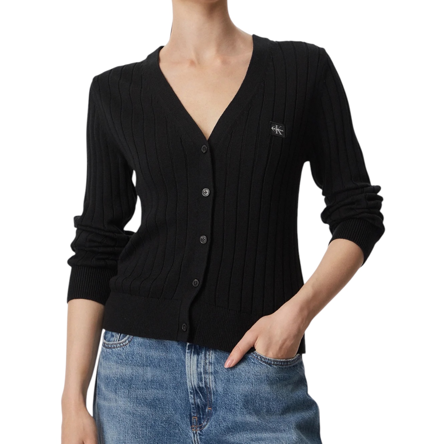 חולצה נשים CALVIN KLEIN WOVEN CARDIGAN