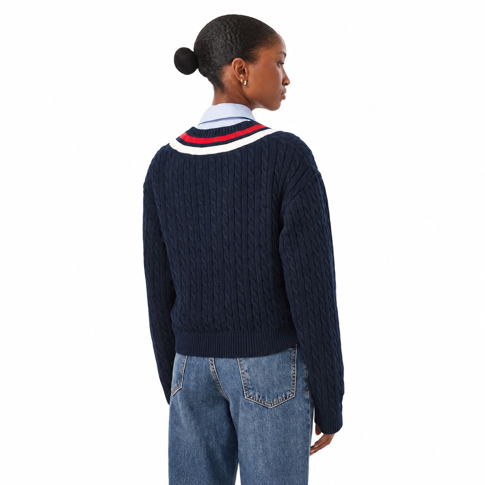 סריג נשים TOMMY HILFIGER CABLE SWEATER