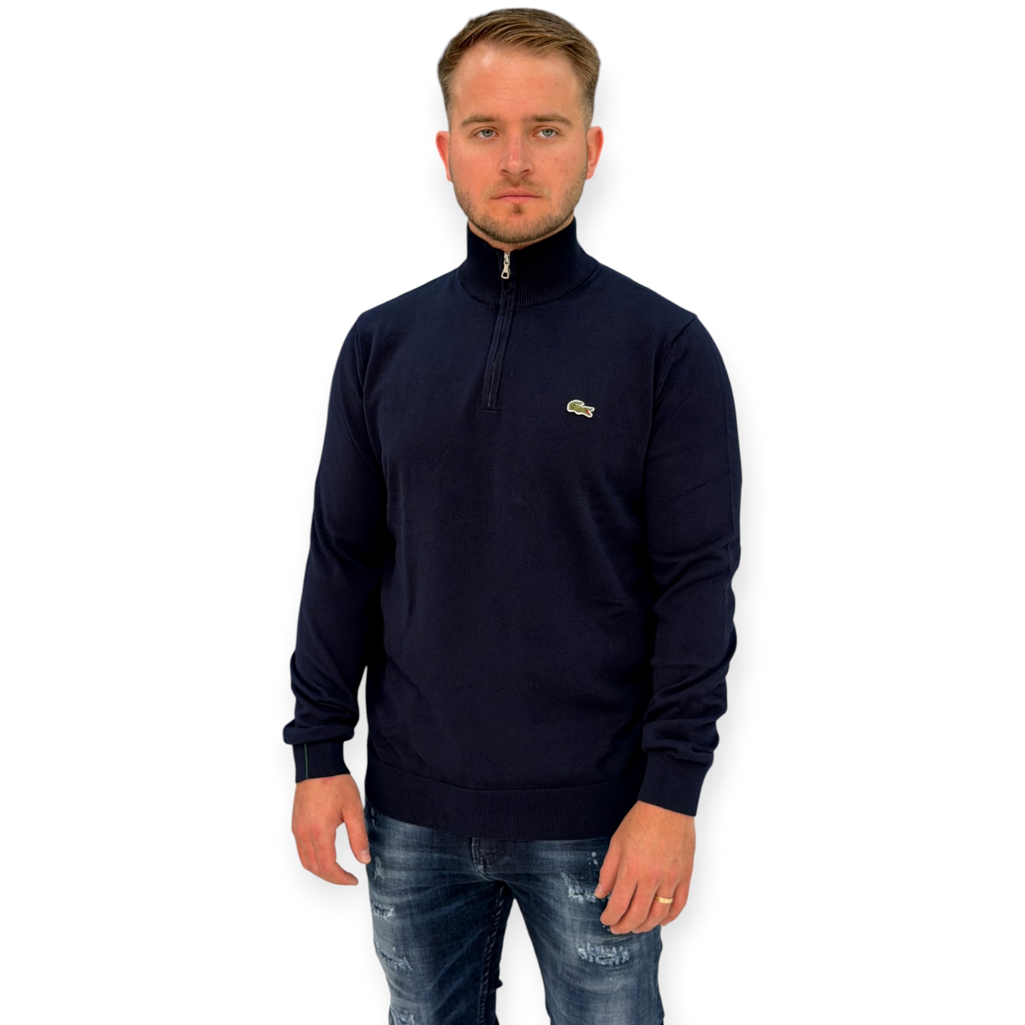 חולצה גברים כחול LACOSTE SWEATER