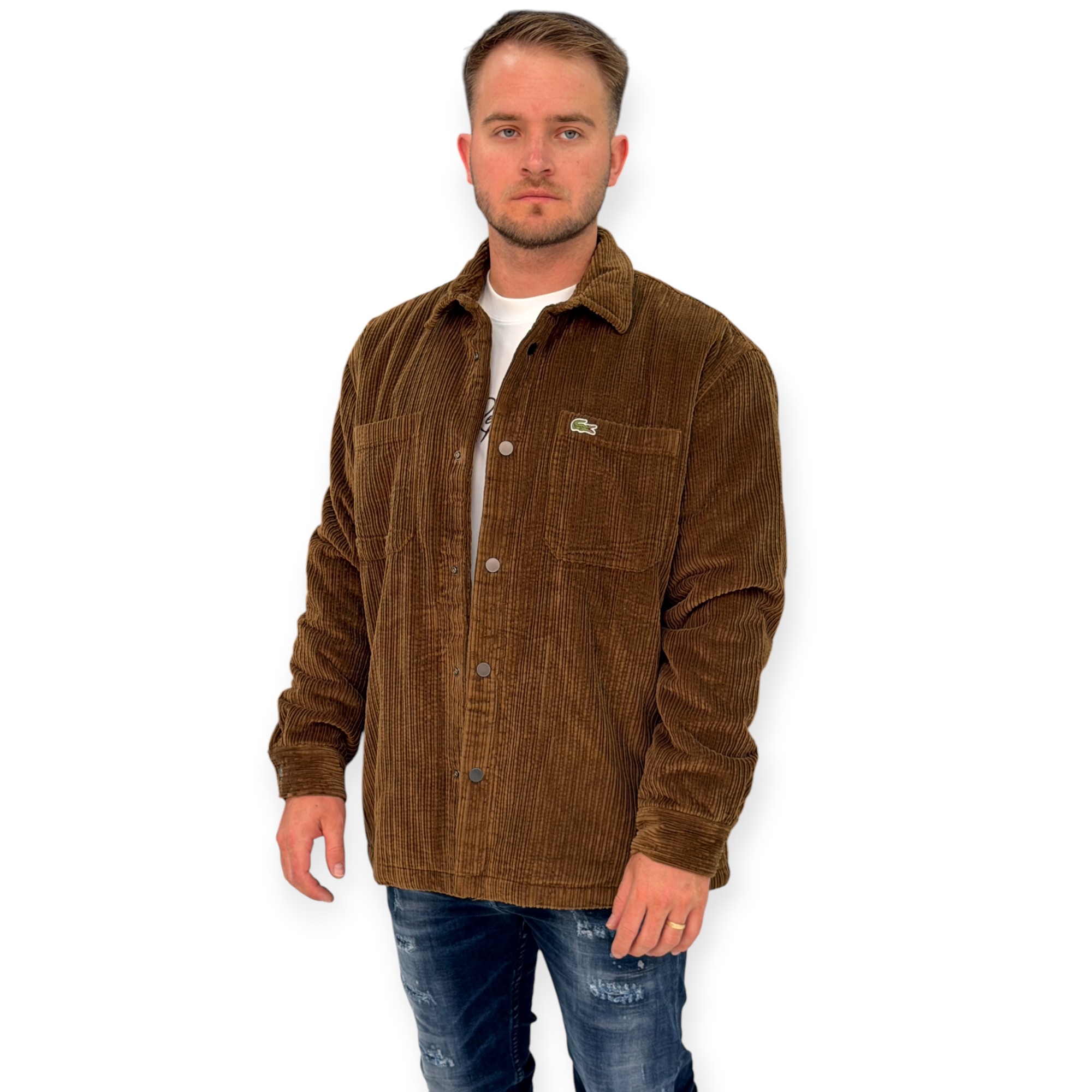 חולצה קורדרוי LACOSTE OVERSHIRTS