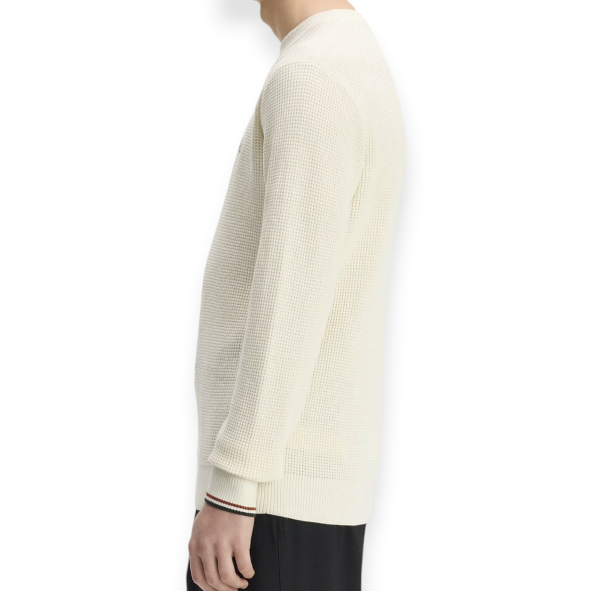 חולצה גברים FRED PERRY WAFFLE STITCH JUMPER