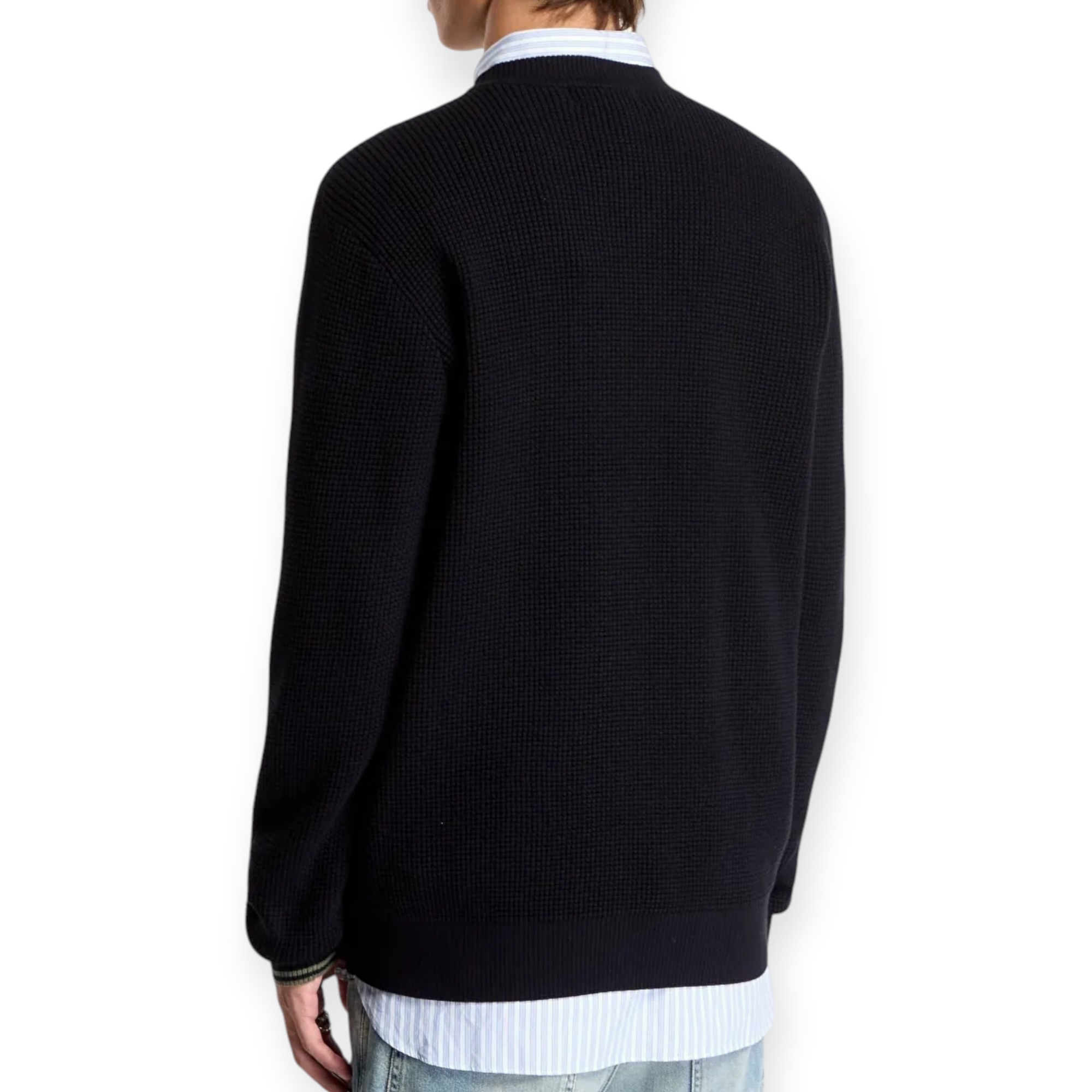 חולצה גברים FRED PERRY WAFFLE STITCH JUMPER