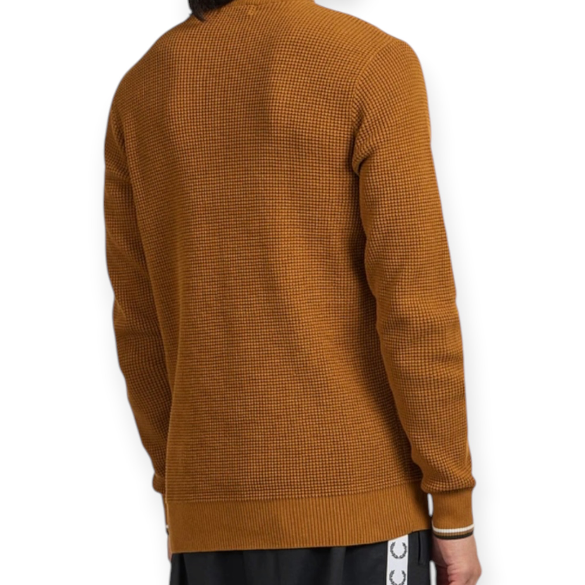 חולצה גברים FRED PERRY WAFFLE STITCH JUMPER