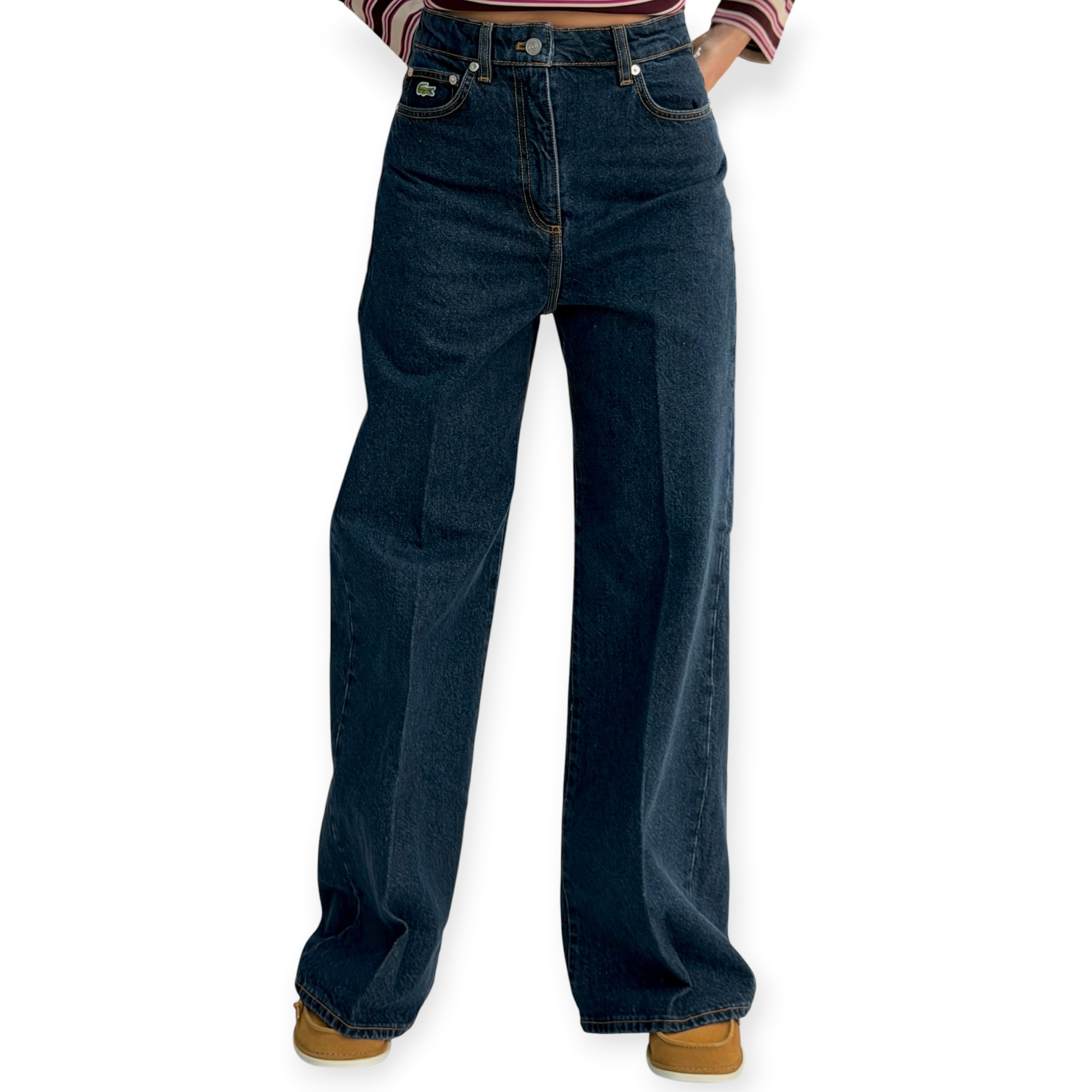 ג׳ינס נשים LACOSTE WIDE LEG JEANS