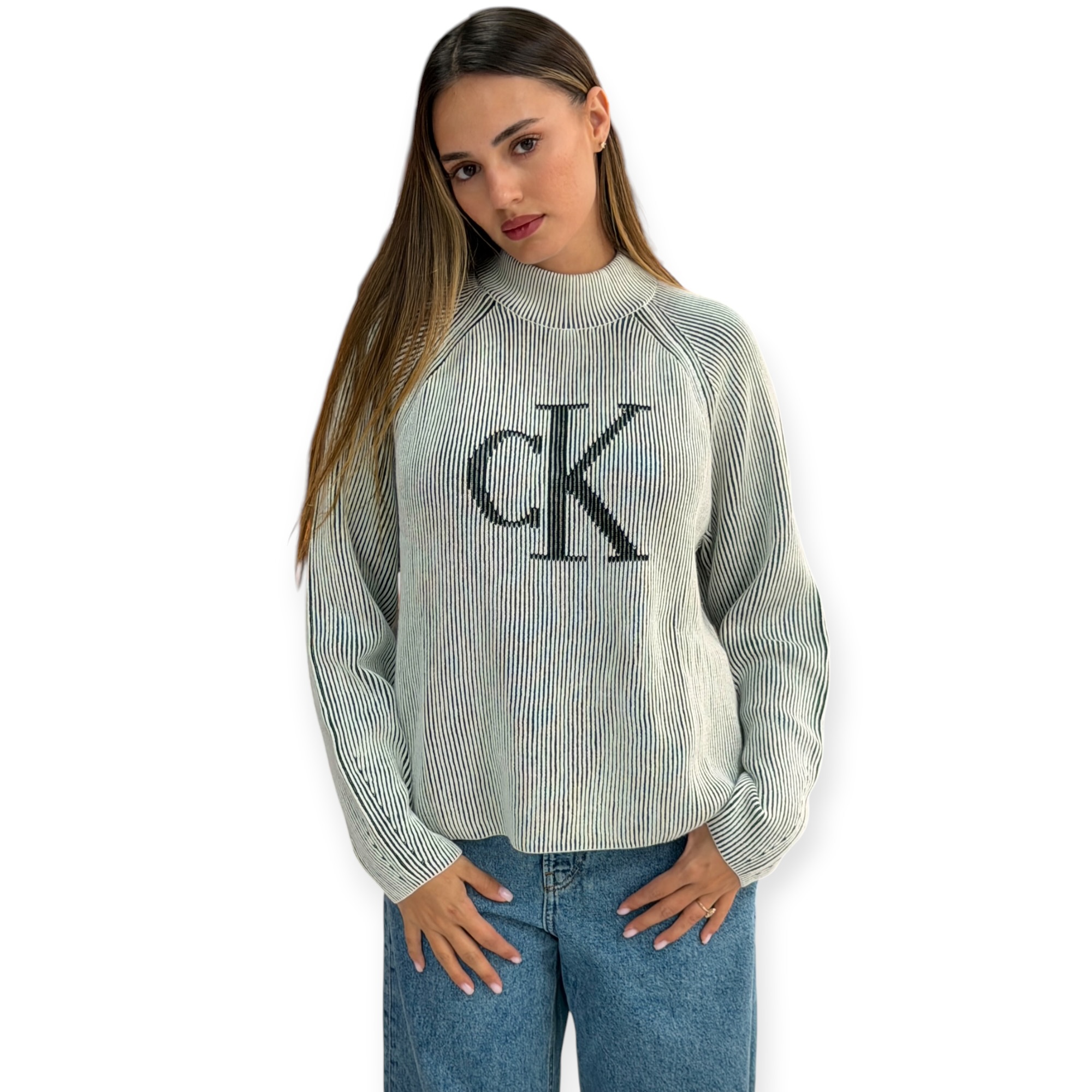 סריג נשים CALVIN KLEIN MOCK NECK