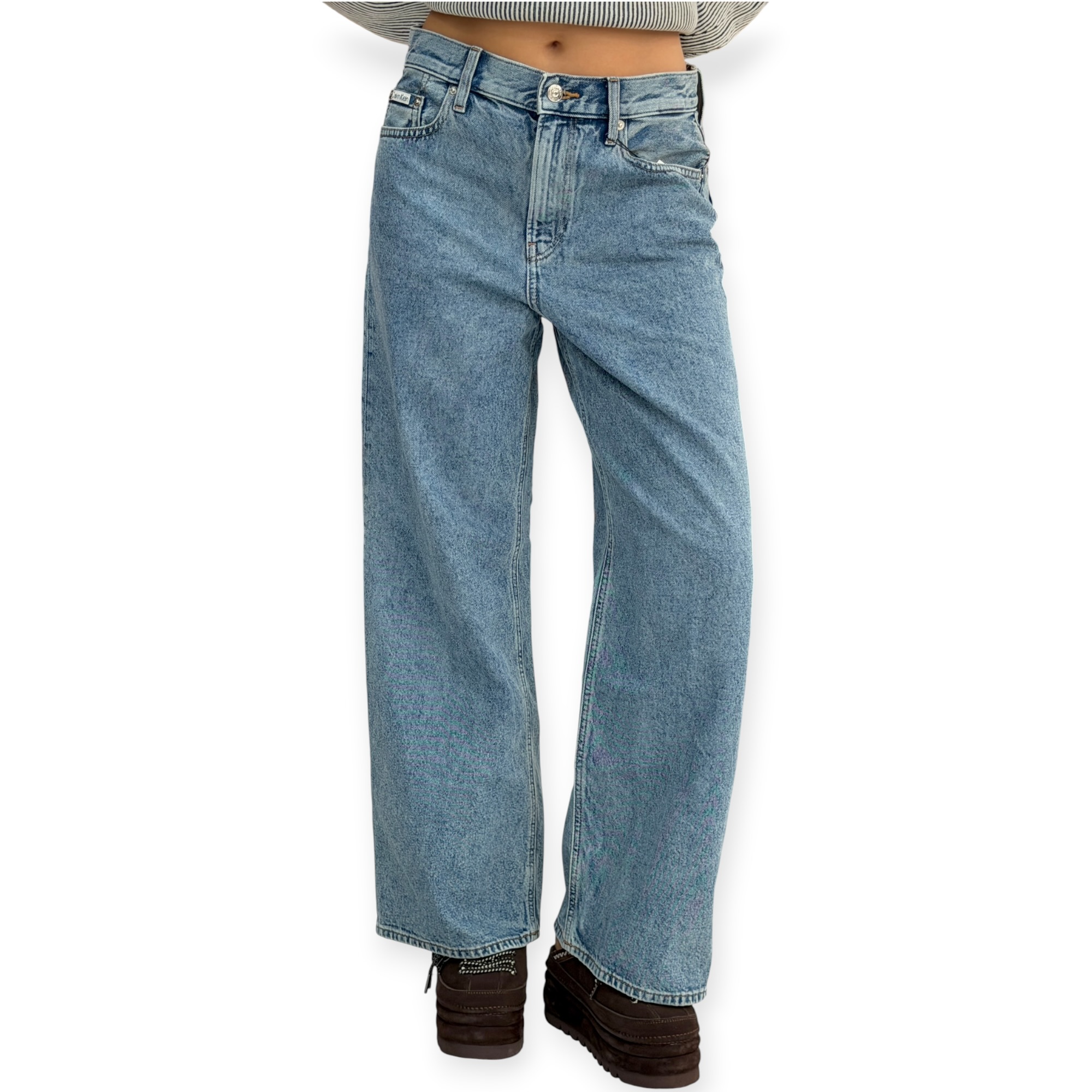 ג׳ינס נשים CALVIN KLEIN RELAXED BAGGY JEANS ג׳ינס נשים CALVIN KLEIN RELAXED BAGGY JEANS