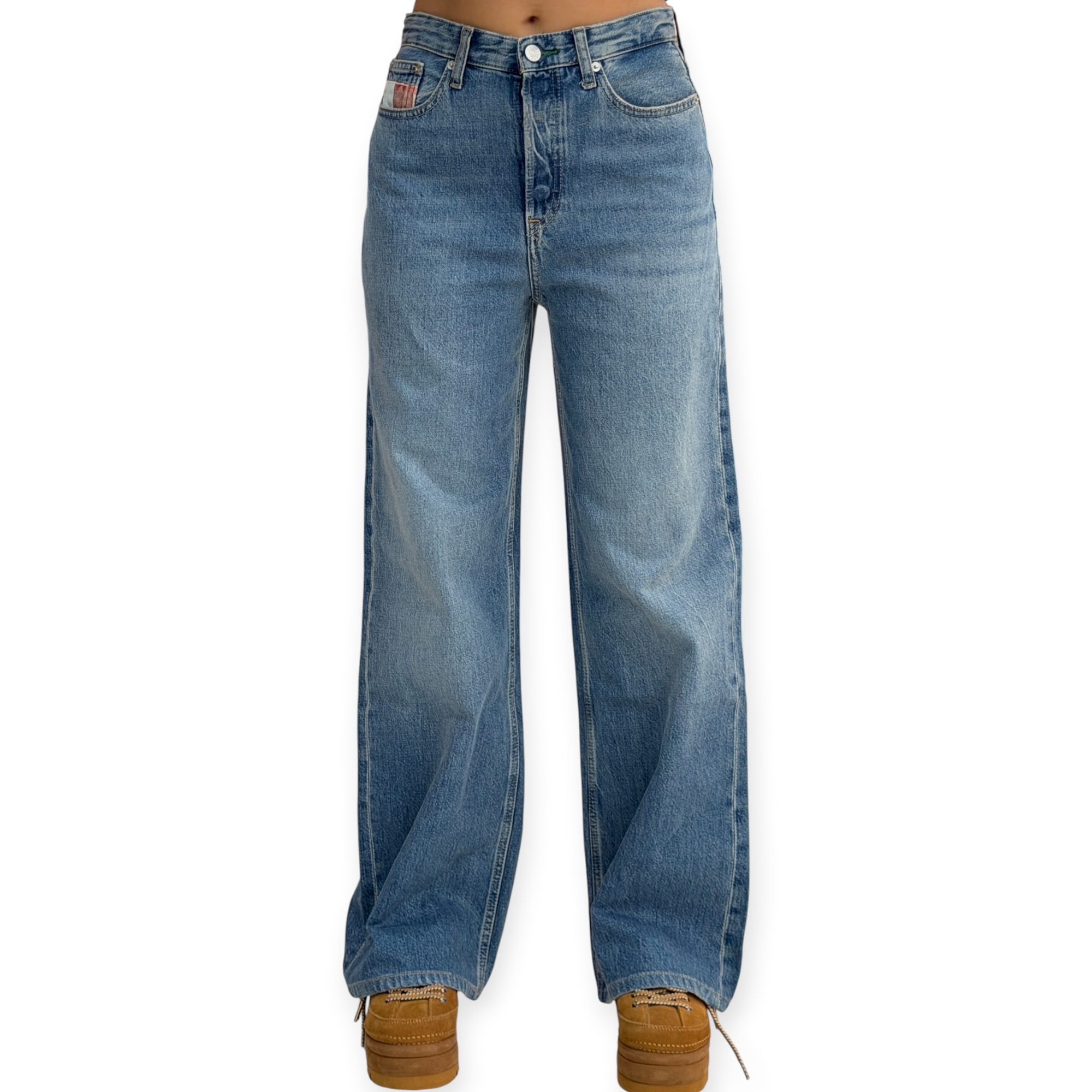 גינס נשים TOMMY HILFIGER CLAIRE WIDE JEANS