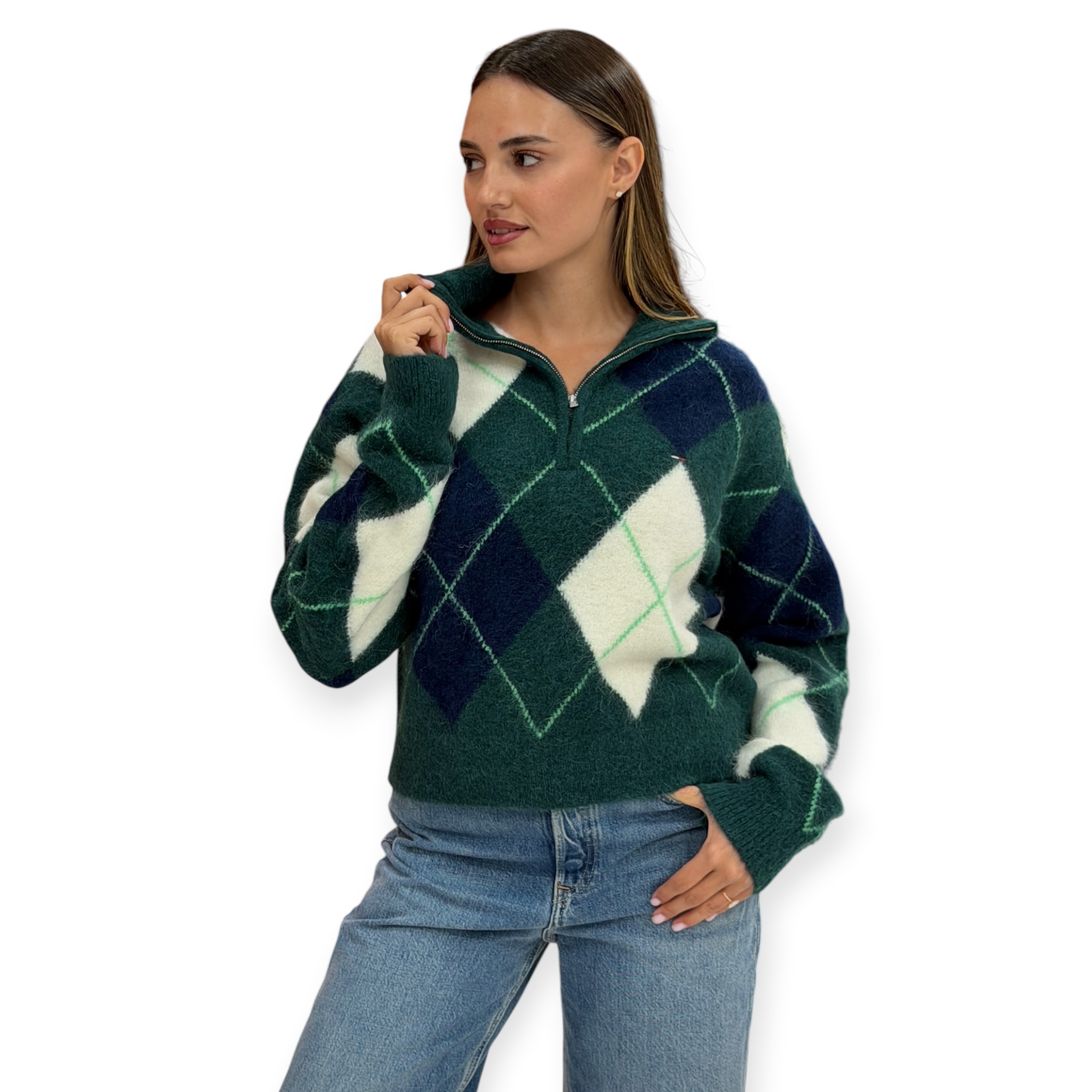 חולצה נשים TOMMY HILFIGER FLUFFY SWEATERS